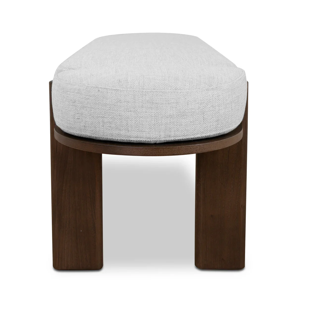 CDB8959-NI 1.6m Walnut Elm Bench - Natural Linen - Image 3