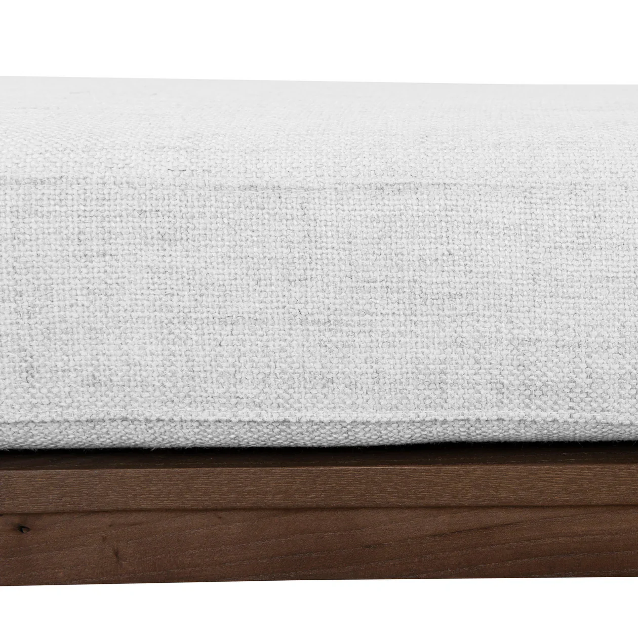 CDB8959-NI 1.6m Walnut Elm Bench - Natural Linen - Image 8