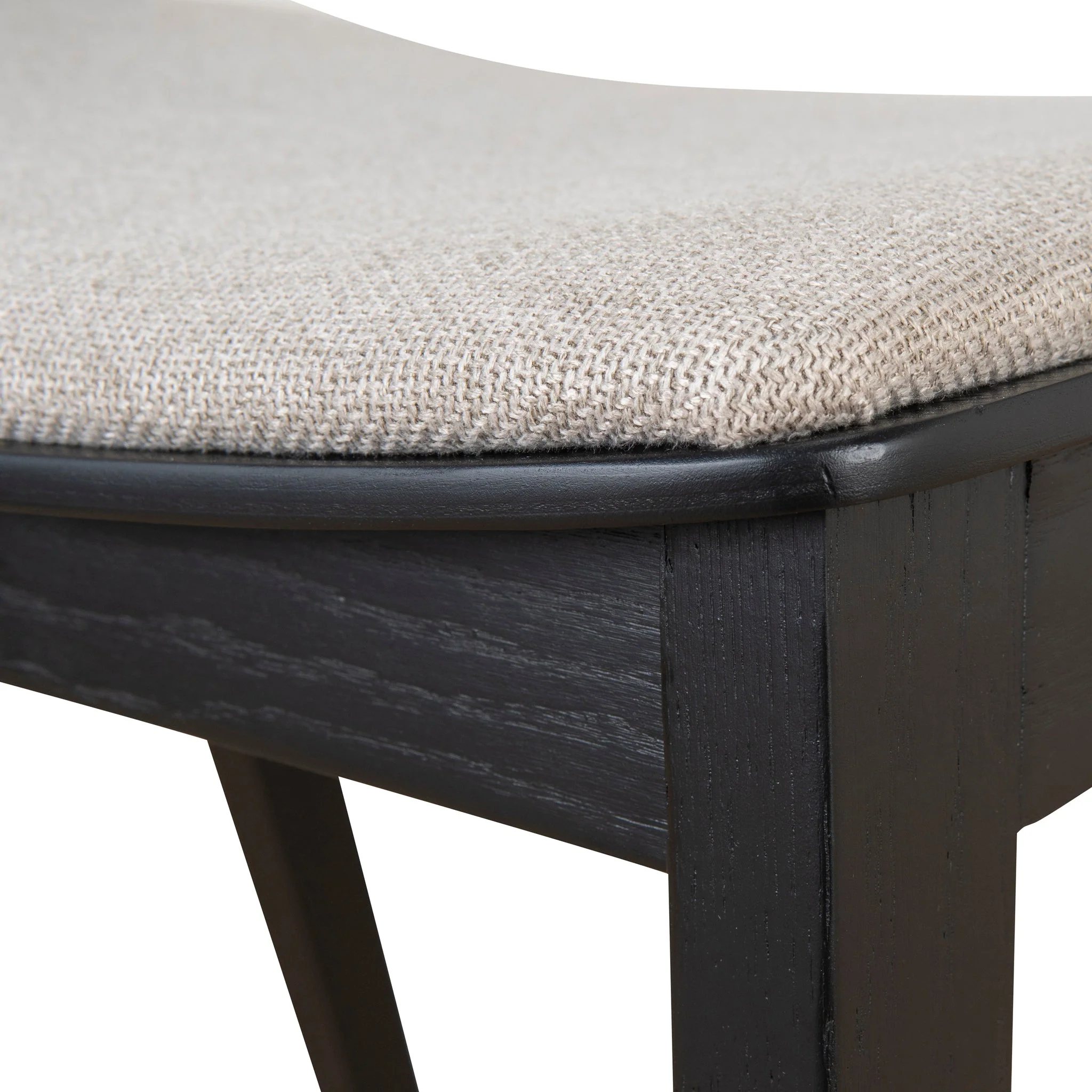 CDC10054-SDx2 Black Dining Chair - Grey Seat (Set of 2) - Image 13
