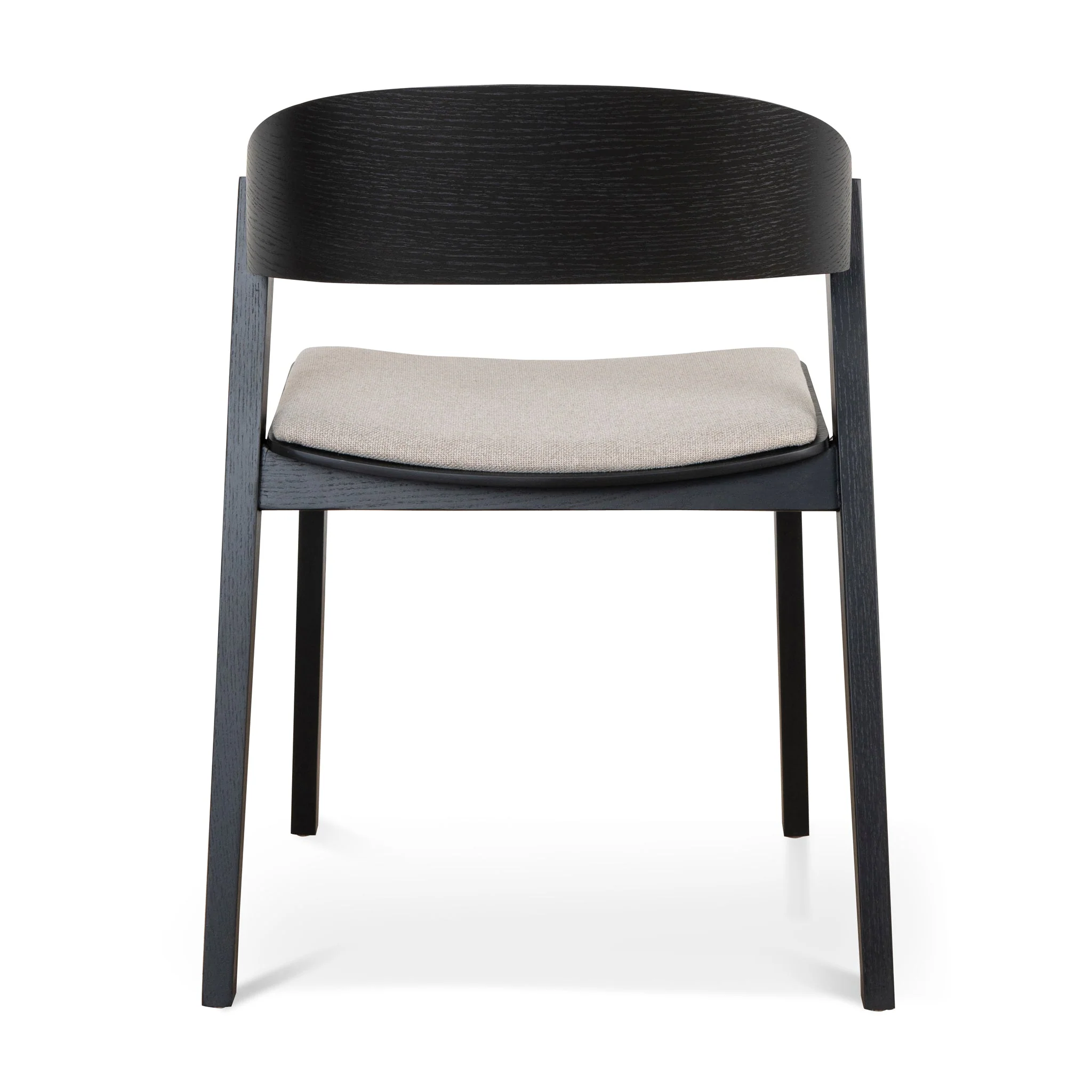 CDC10054-SDx2 Black Dining Chair - Grey Seat (Set of 2) - Image 7