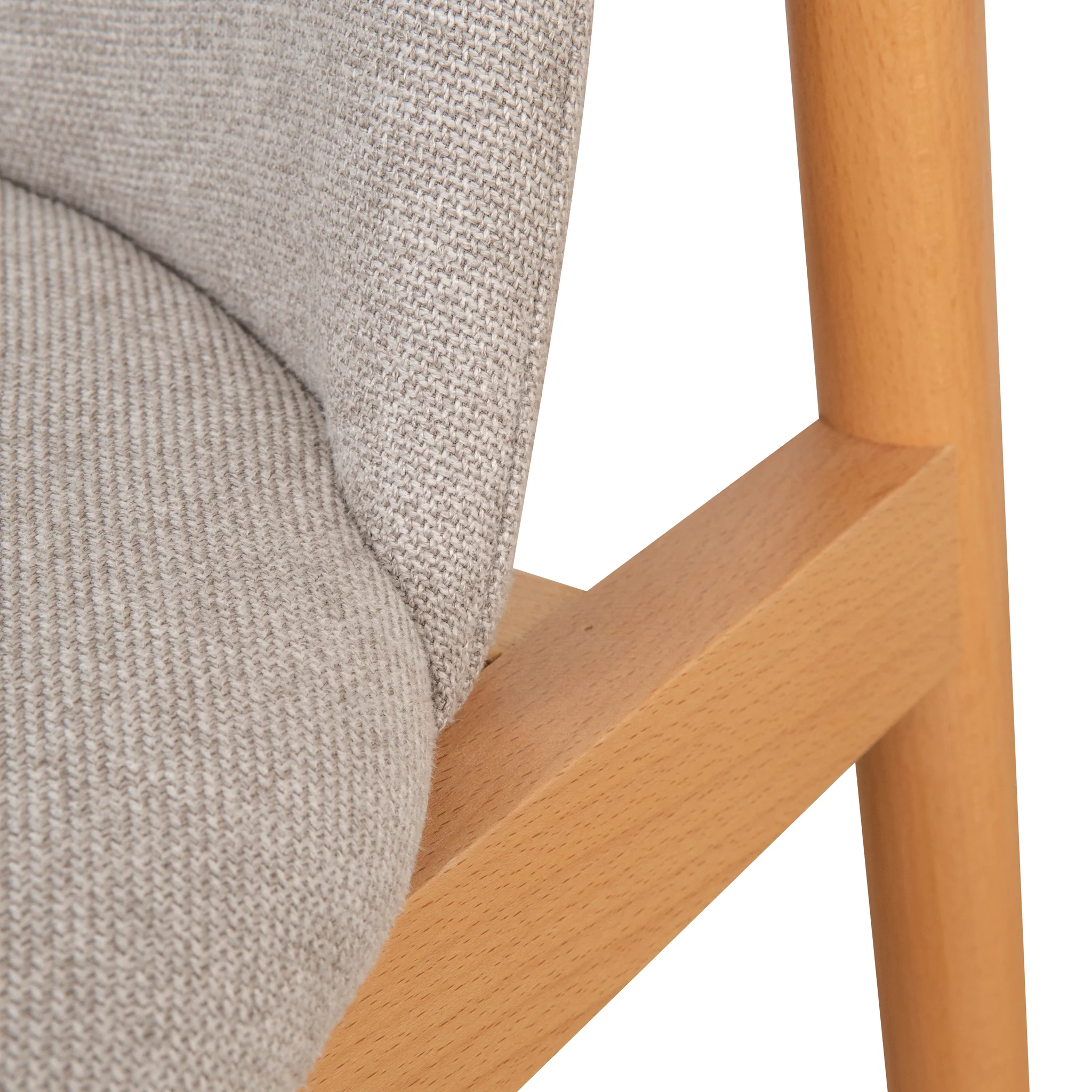 CDC10056-SDx2 Natural Dining Chair - Grey Seat (Set of 2) - Image 13