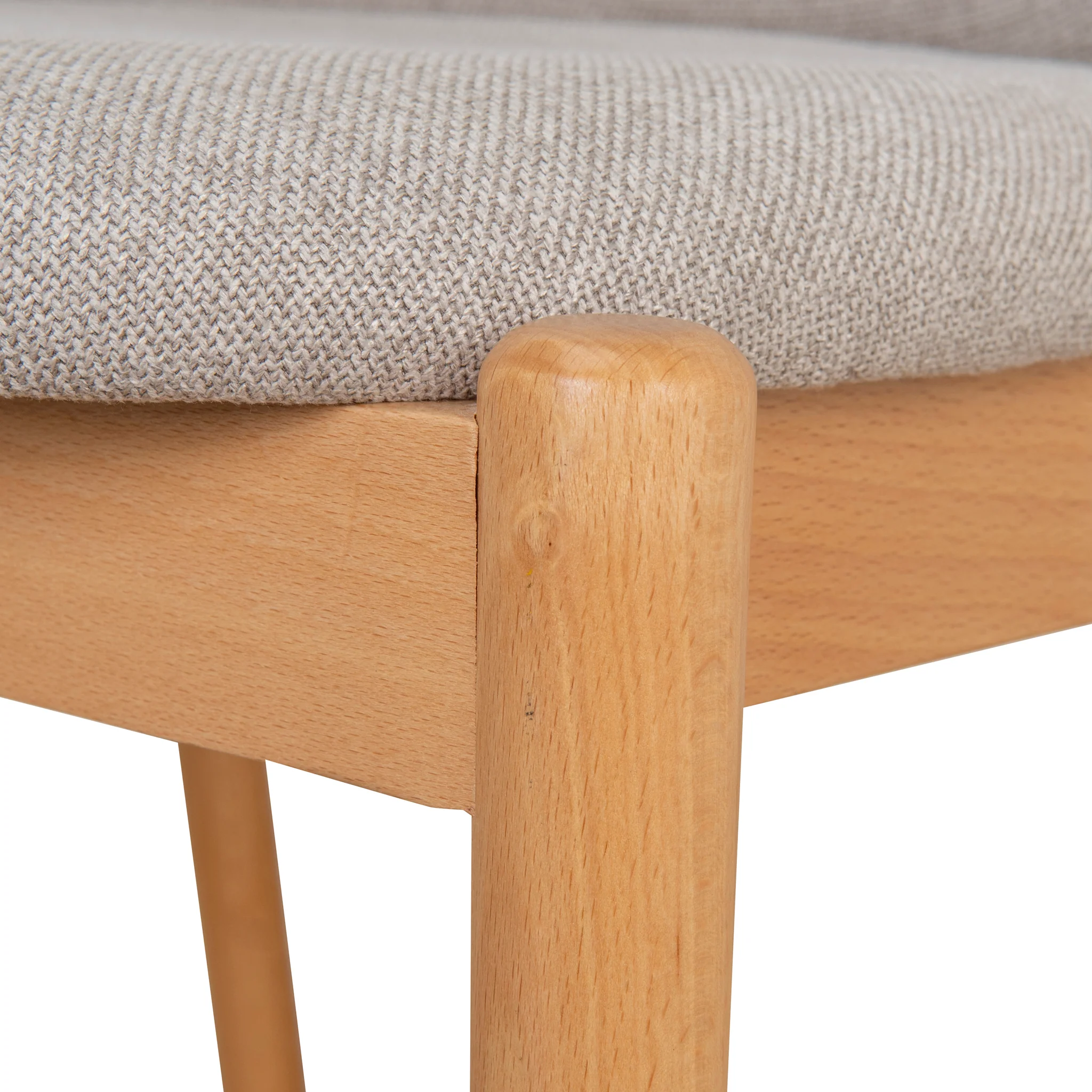CDC10056-SDx2 Natural Dining Chair - Grey Seat (Set of 2) - Image 15