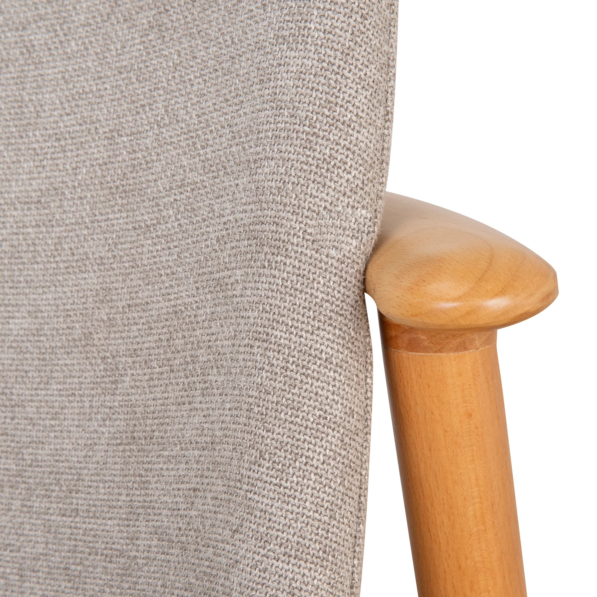 CDC10056-SDx2 Natural Dining Chair - Grey Seat (Set of 2) - Image 8