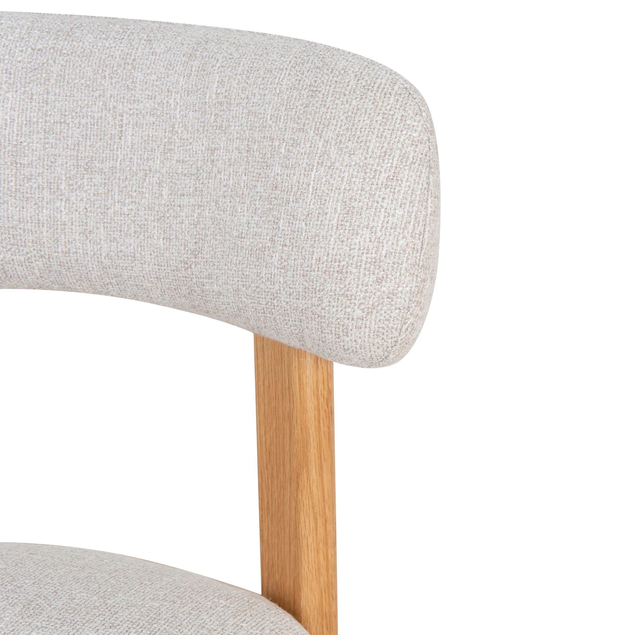 CDC10148-MY Fabric Dining Chair - Coastal Beige (Set of 2) - Image 8