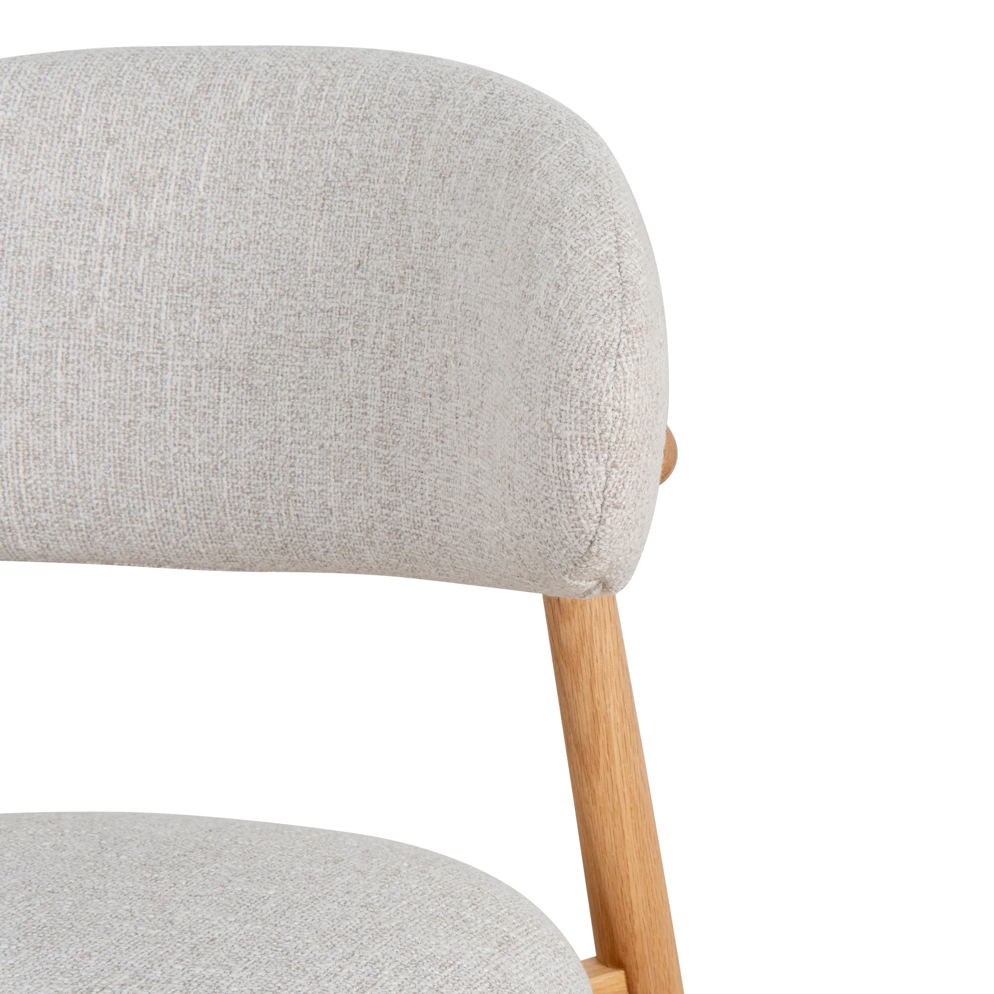 CDC10151-MY Coastal Beige Dining Chair - Natural Oak - Image 10