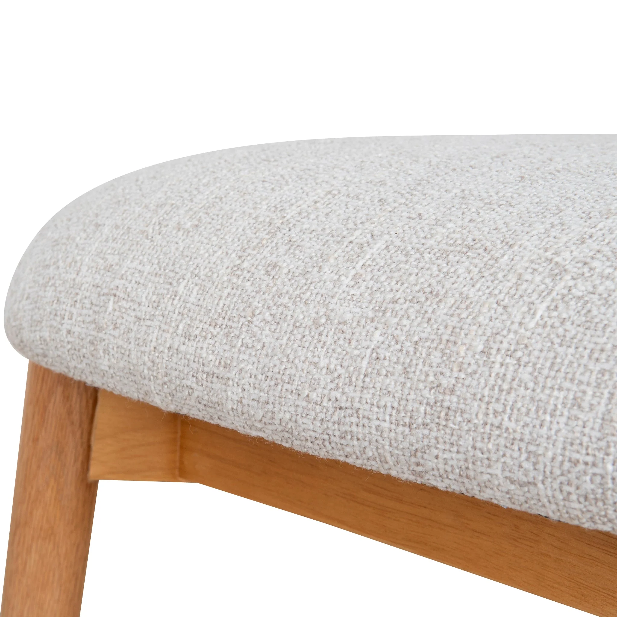 CDC10151-MY Coastal Beige Dining Chair - Natural Oak - Image 14