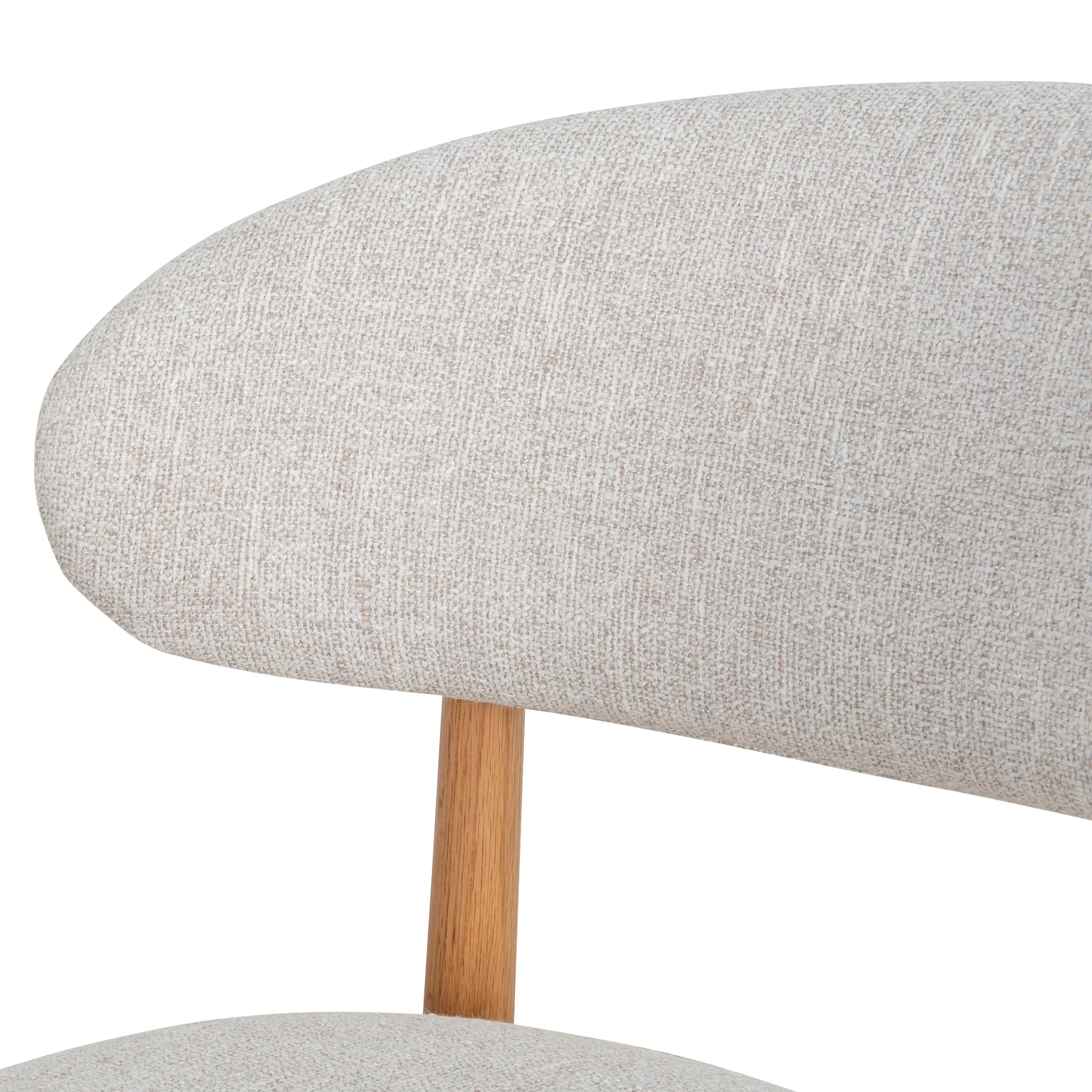 CDC10151-MY Coastal Beige Dining Chair - Natural Oak - Image 15