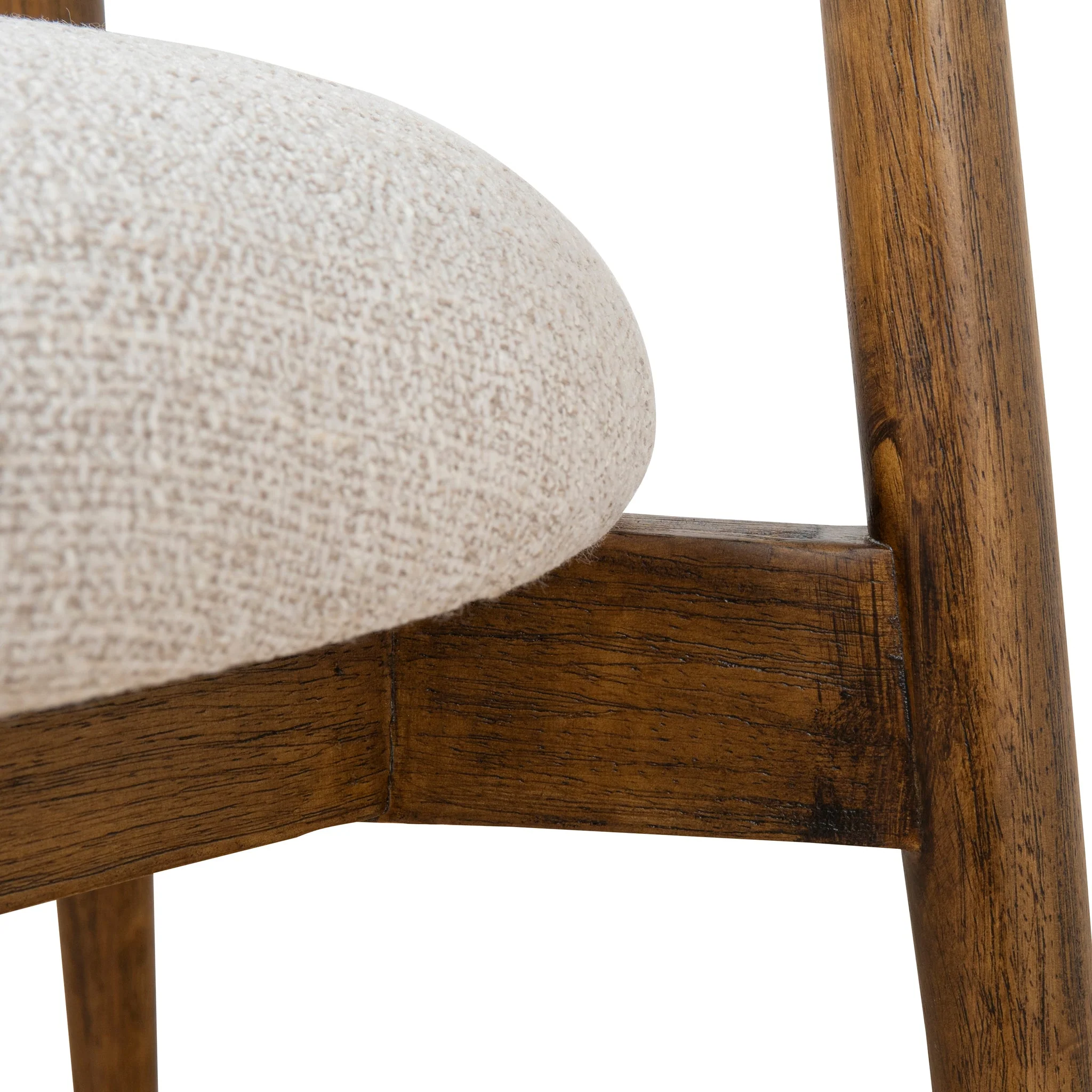 CDC10152-MY Coastal Beige Dining Chair - Walnut - Image 11