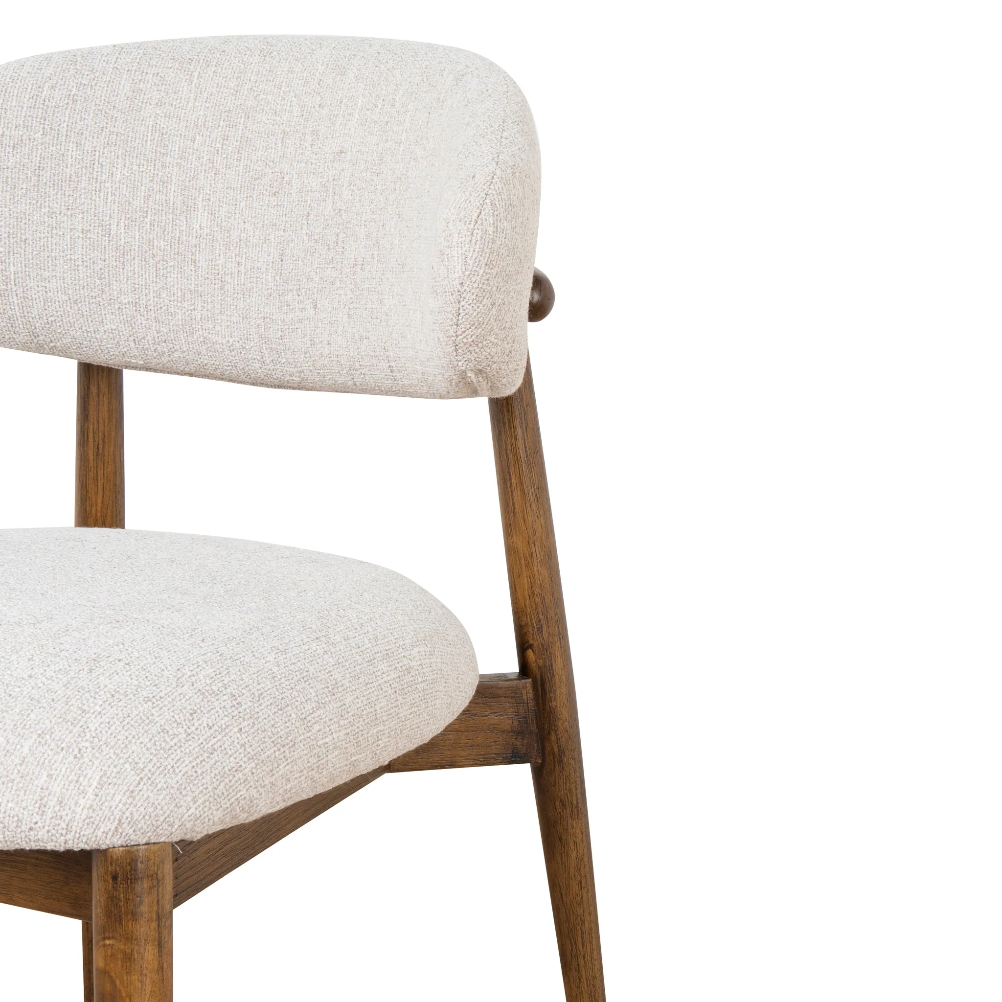 CDC10152-MY Coastal Beige Dining Chair - Walnut - Image 12