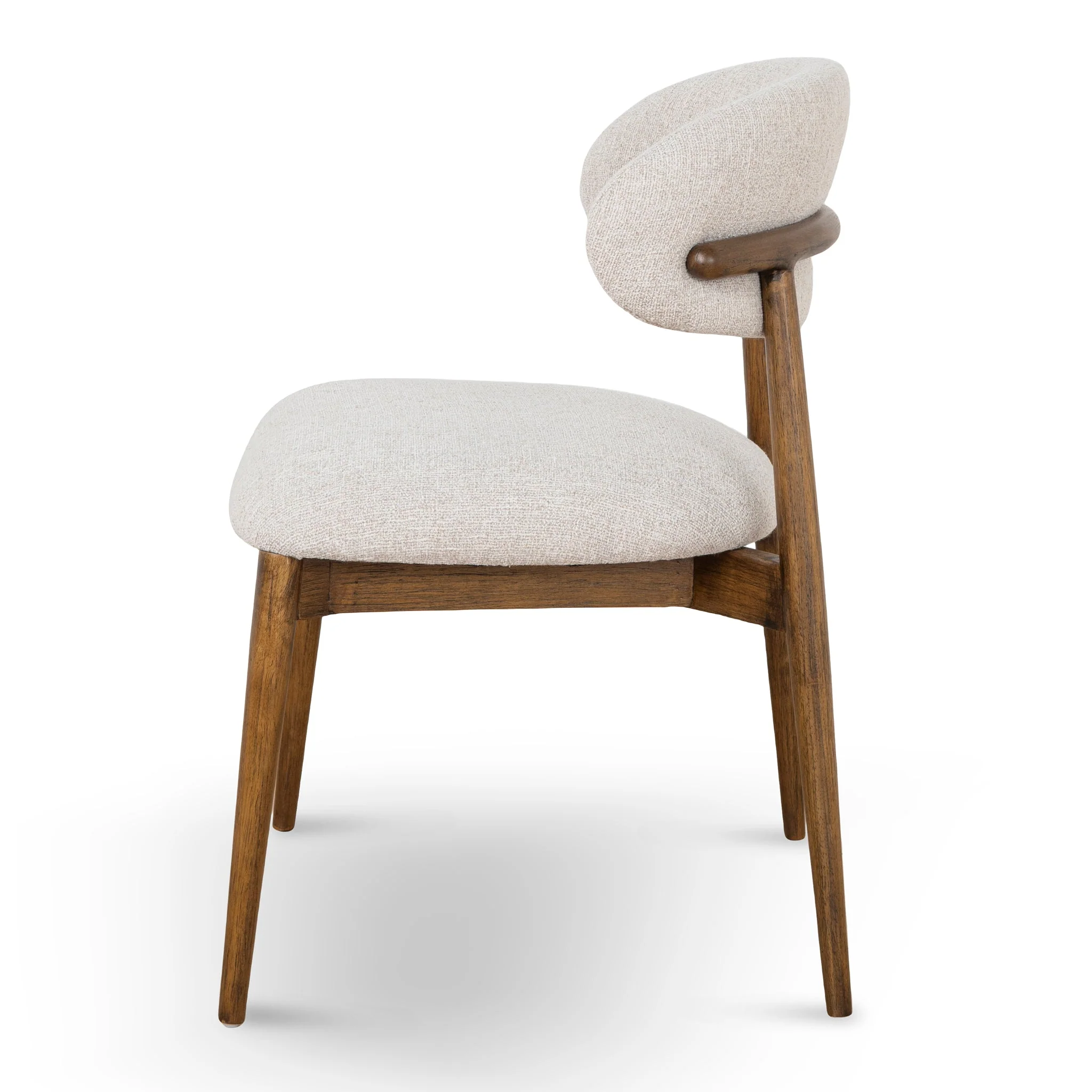 CDC10152-MY Coastal Beige Dining Chair - Walnut - Image 3