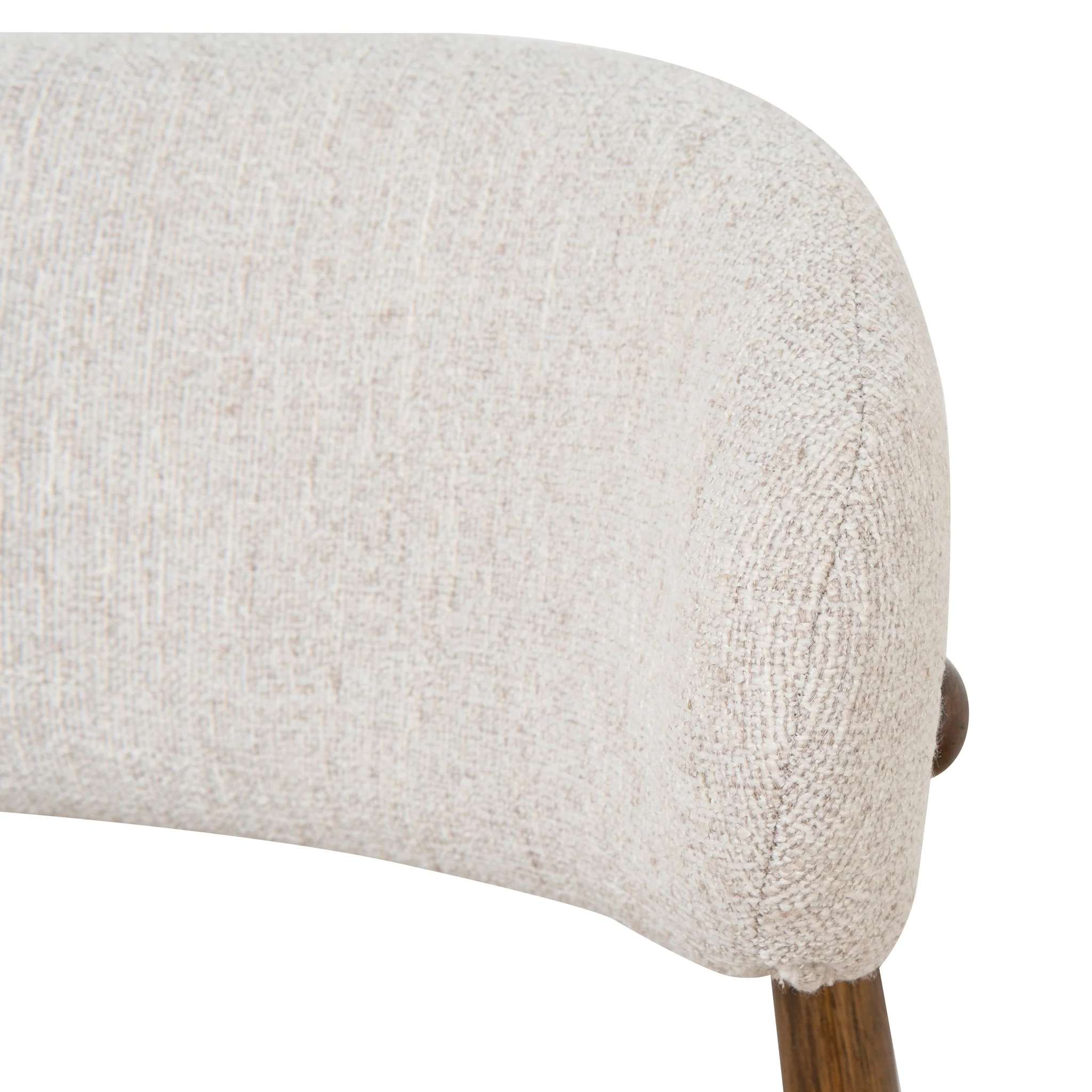 CDC10152-MY Coastal Beige Dining Chair - Walnut - Image 7