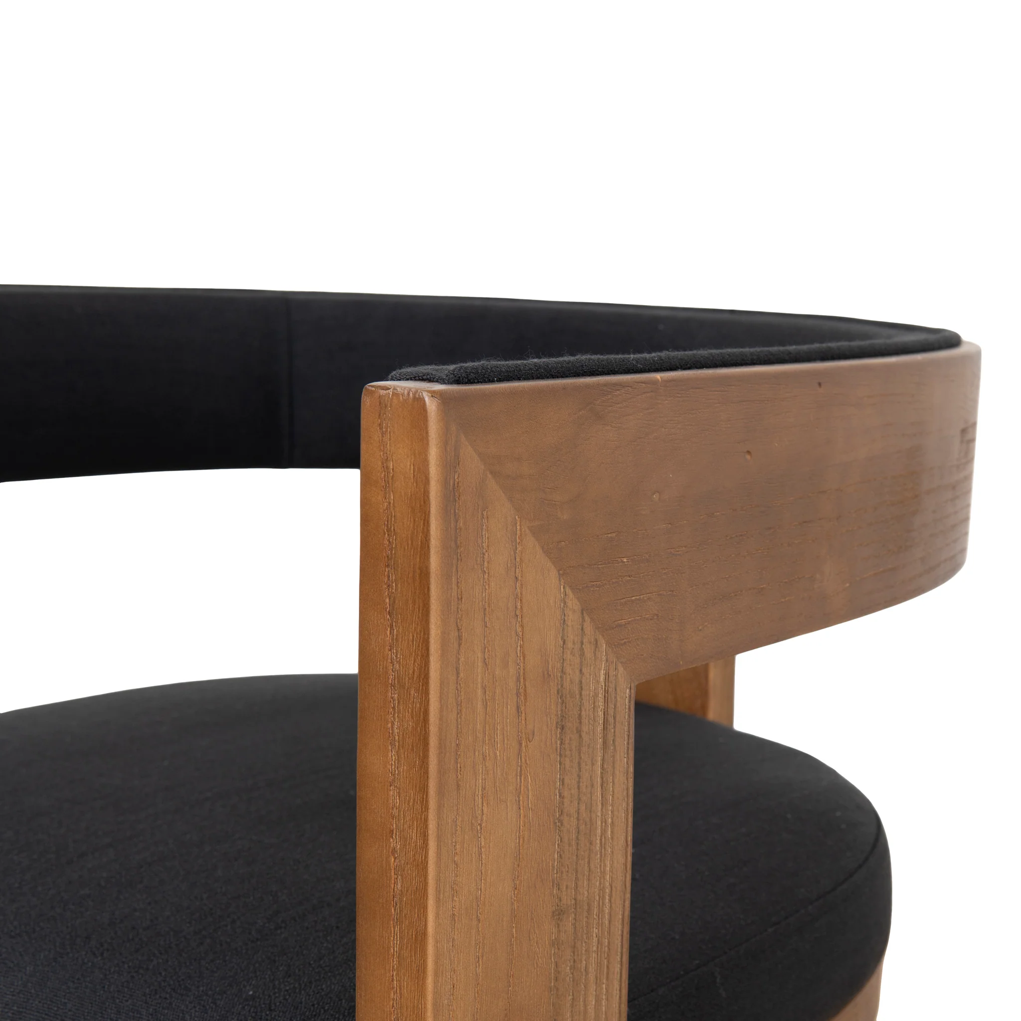 CDC10156-LJ Brown ELM Dining Chair - Black (Set of 2) - Image 10