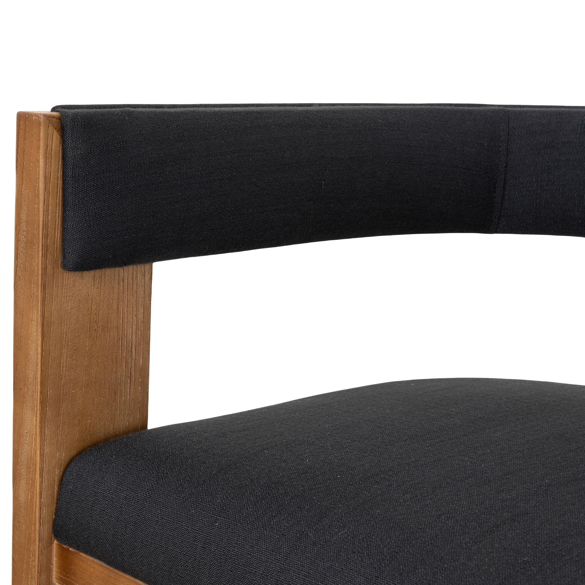 CDC10156-LJ Brown ELM Dining Chair - Black (Set of 2) - Image 11