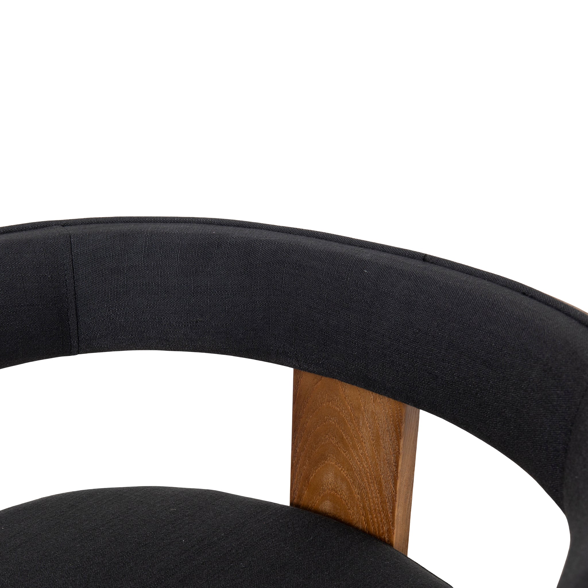 CDC10156-LJ Brown ELM Dining Chair - Black (Set of 2) - Image 12
