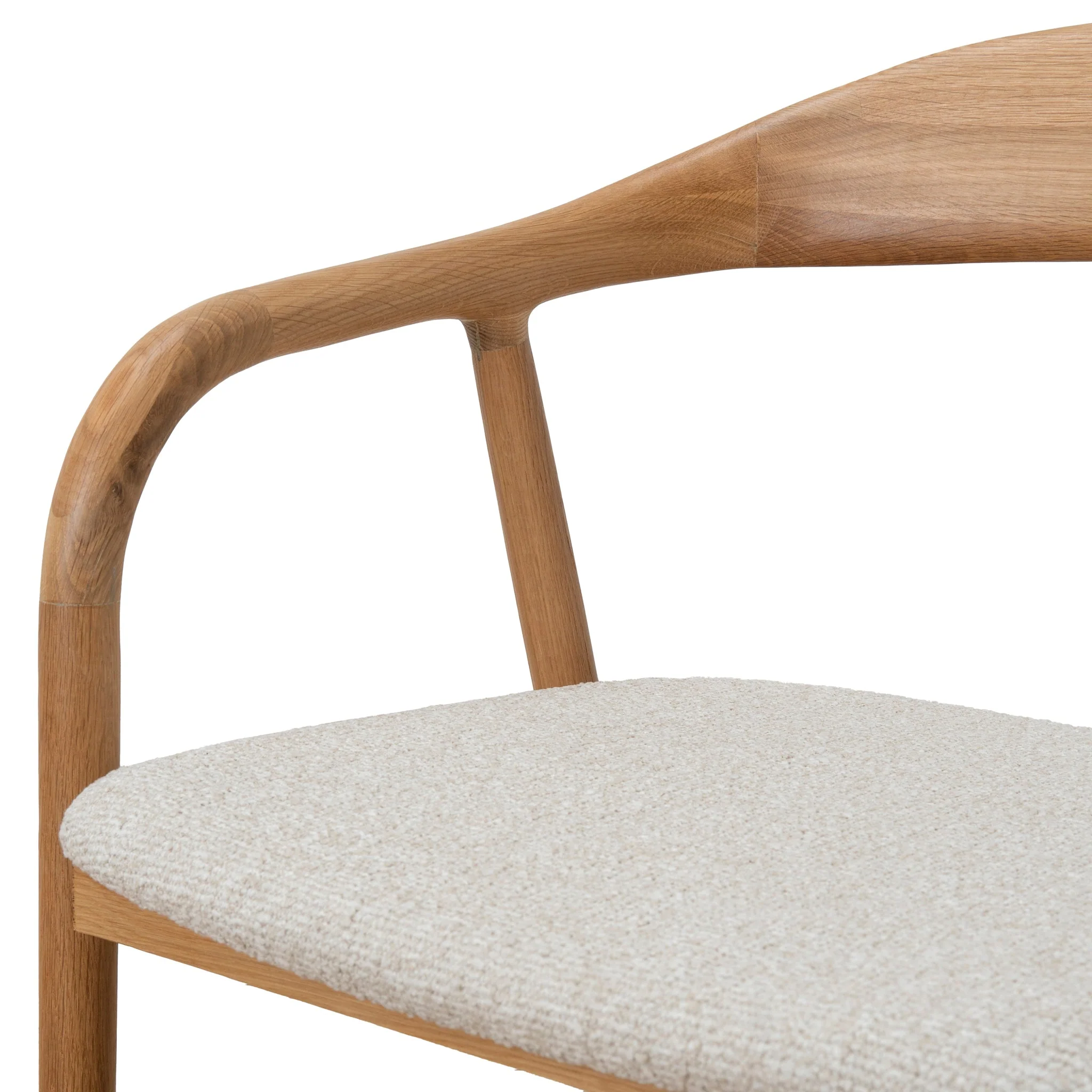 CDC10183-SD Natural Dining Armchair - Beige (Set of 2) - Image 12