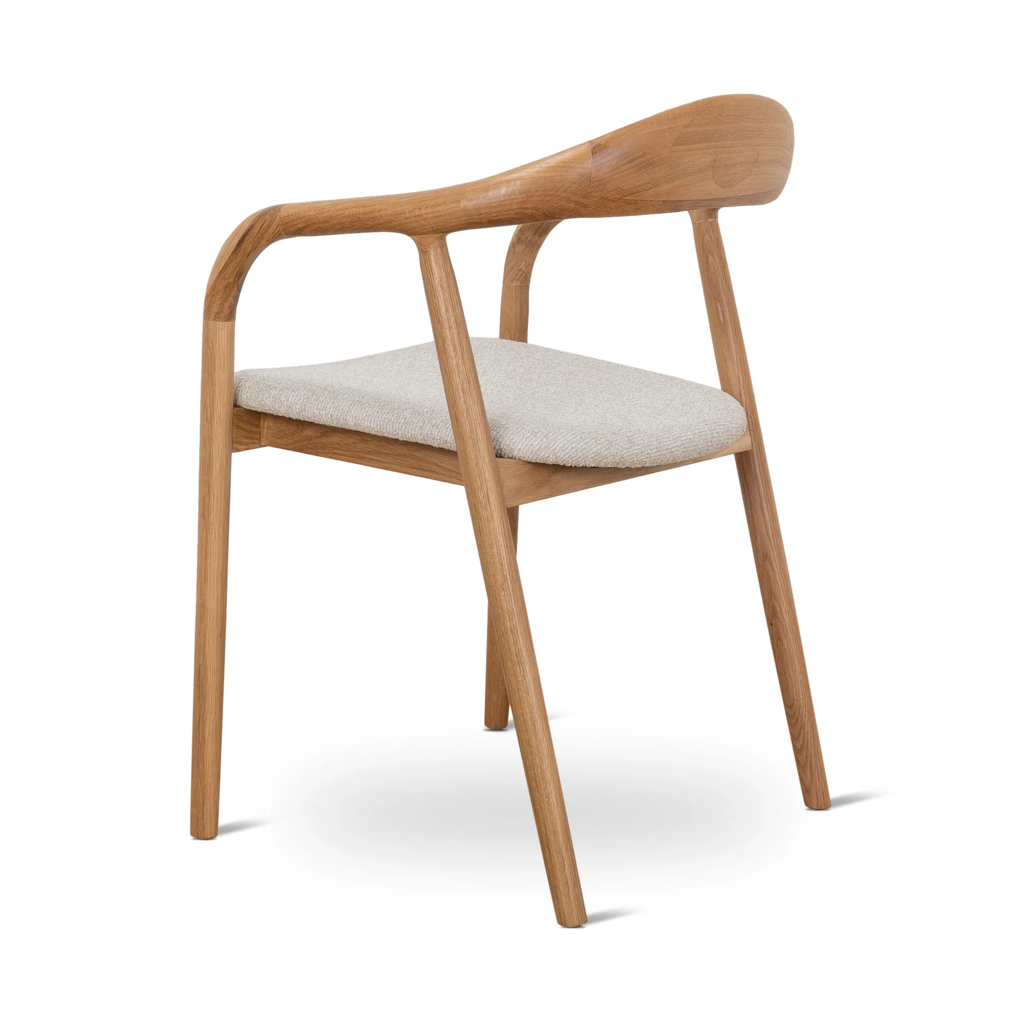 CDC10183-SD Natural Dining Armchair - Beige (Set of 2) - Image 7