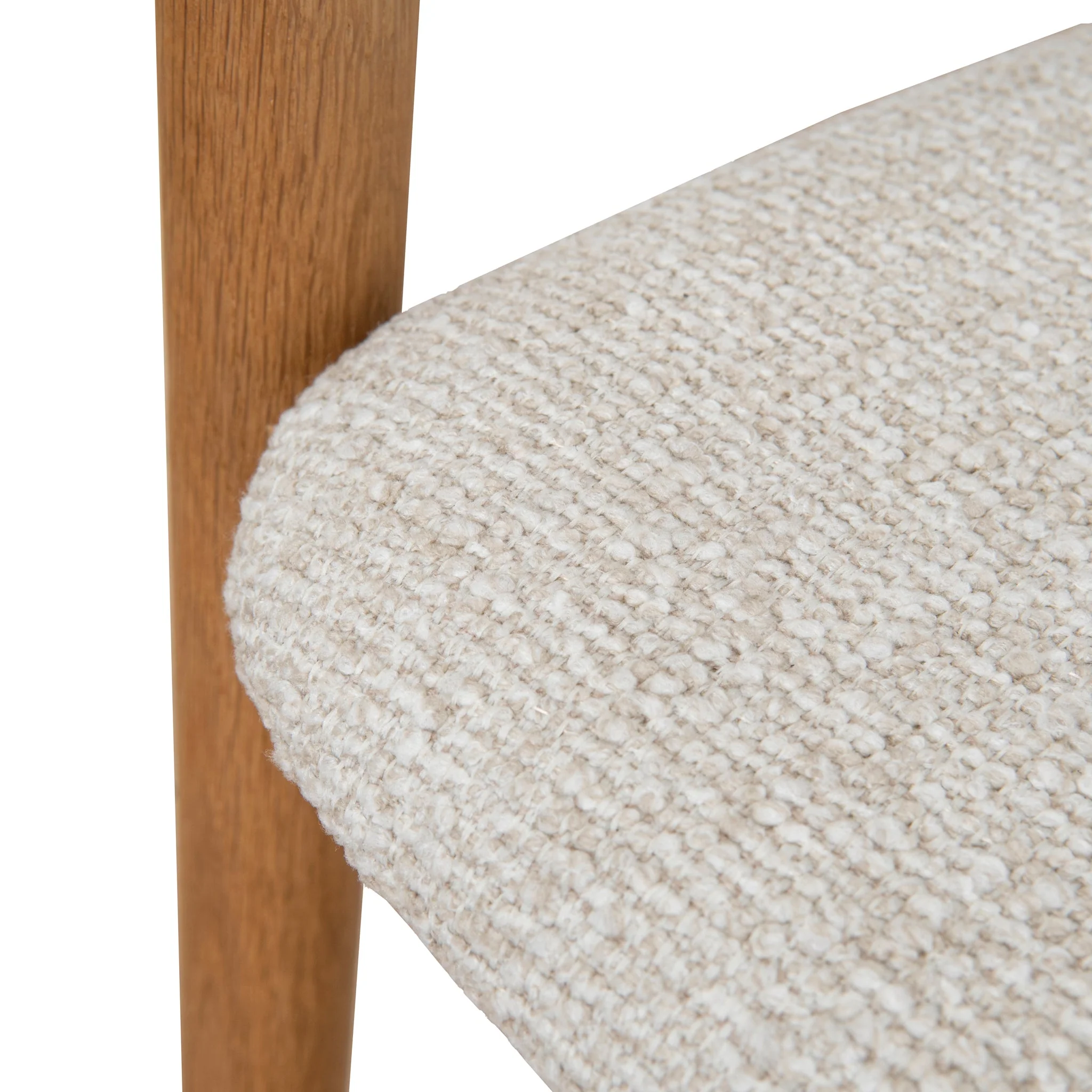 CDC10183-SD Natural Dining Armchair - Beige (Set of 2) - Image 9