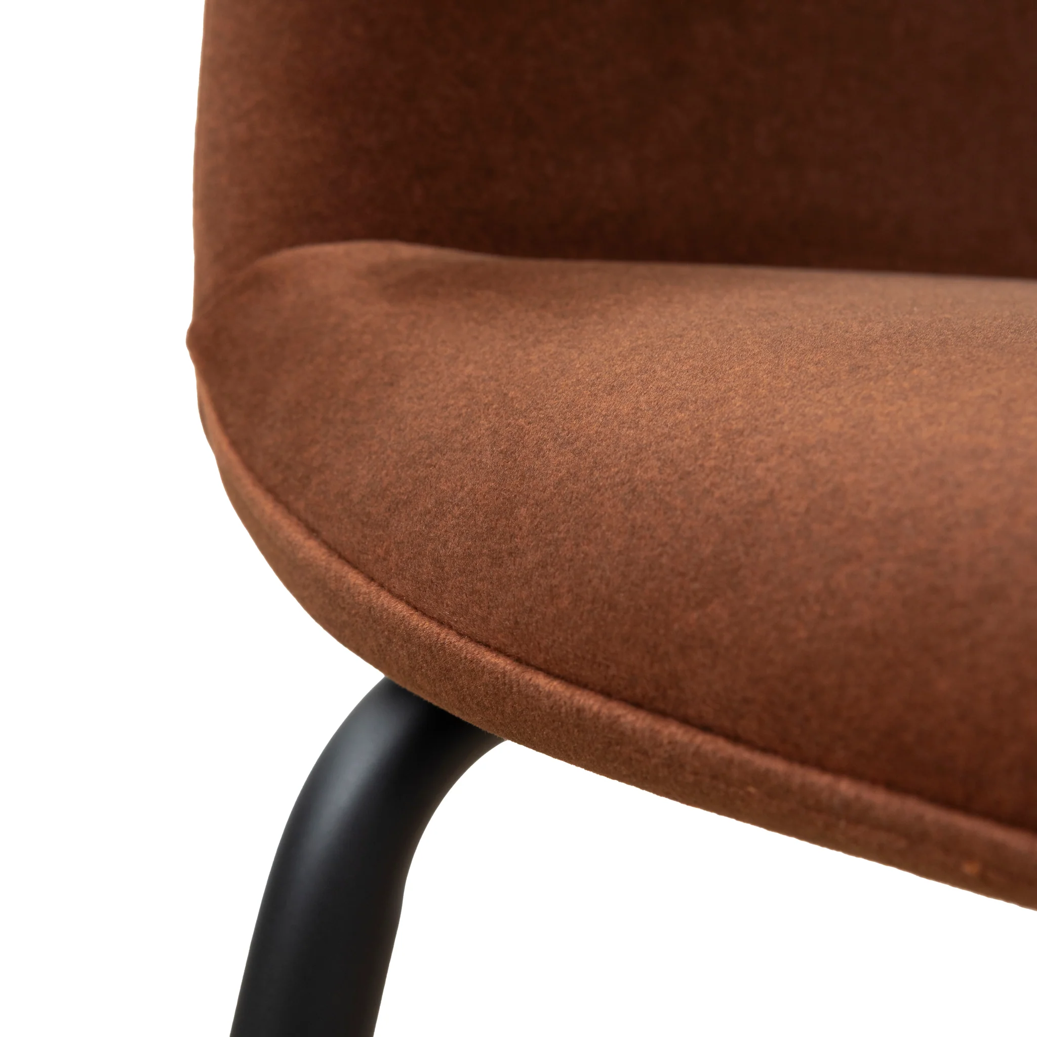 CDC10221-FH Black Dining Chair - Burnt Brown Seat (Set of 2) - Image 12