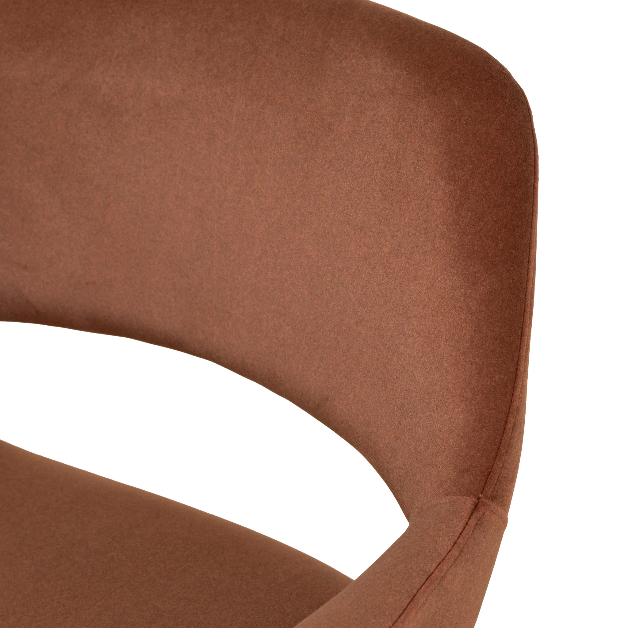 CDC10221-FH Black Dining Chair - Burnt Brown Seat (Set of 2) - Image 13