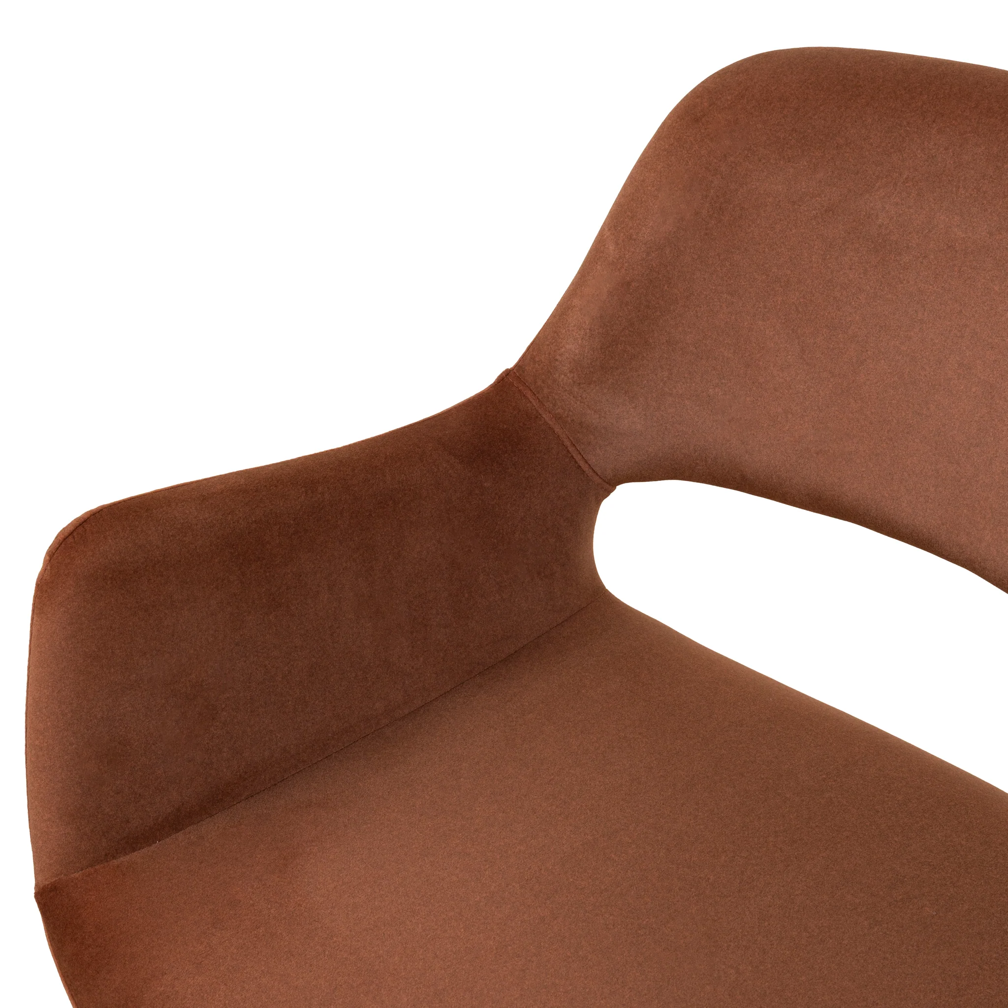 CDC10221-FH Black Dining Chair - Burnt Brown Seat (Set of 2) - Image 14