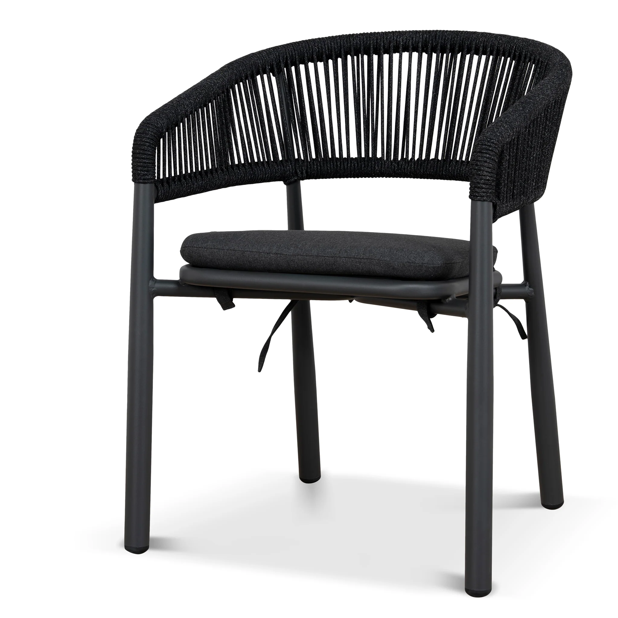 CDC10303-ID Outdoor Dining Chair - Charcoal (Set of 2) - Image 2
