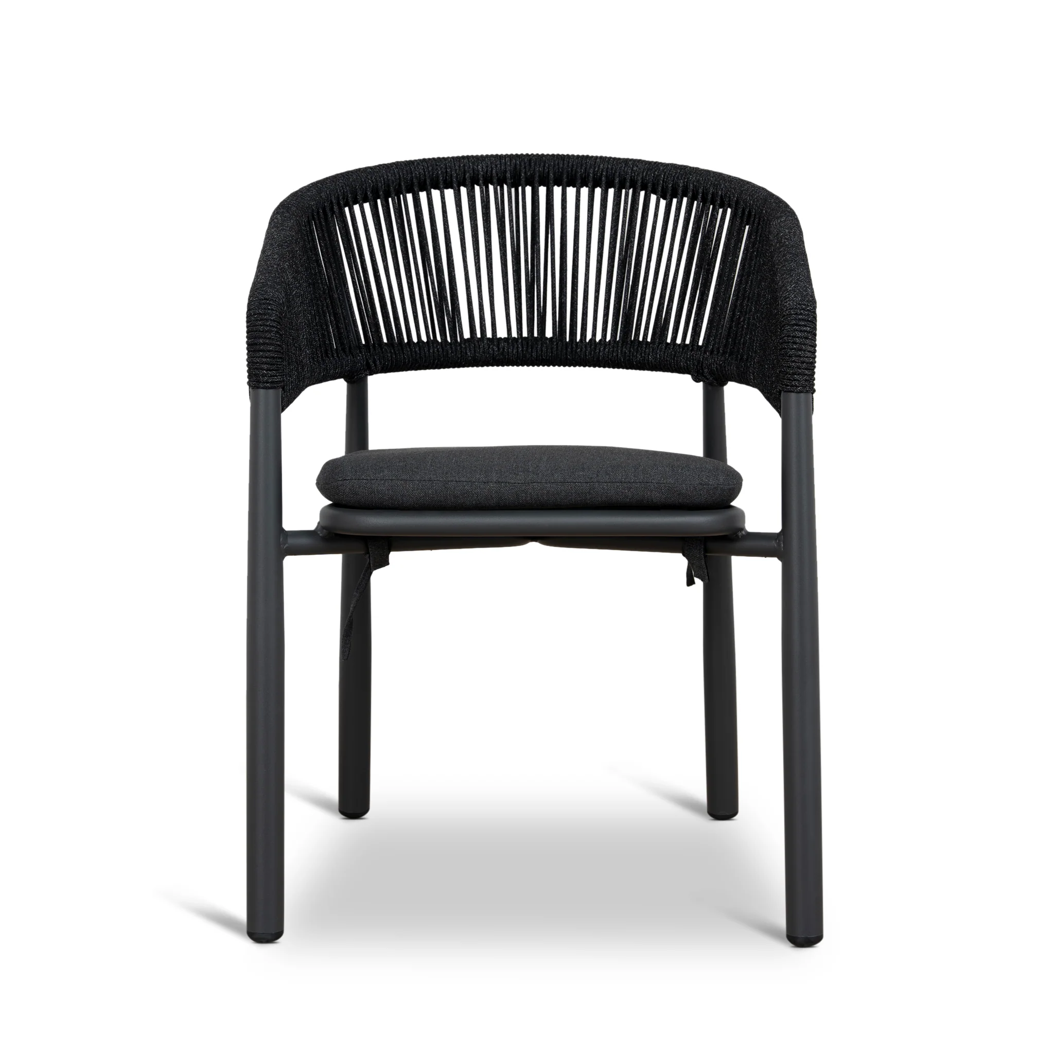 CDC10303-ID Outdoor Dining Chair - Charcoal (Set of 2) - Image 3