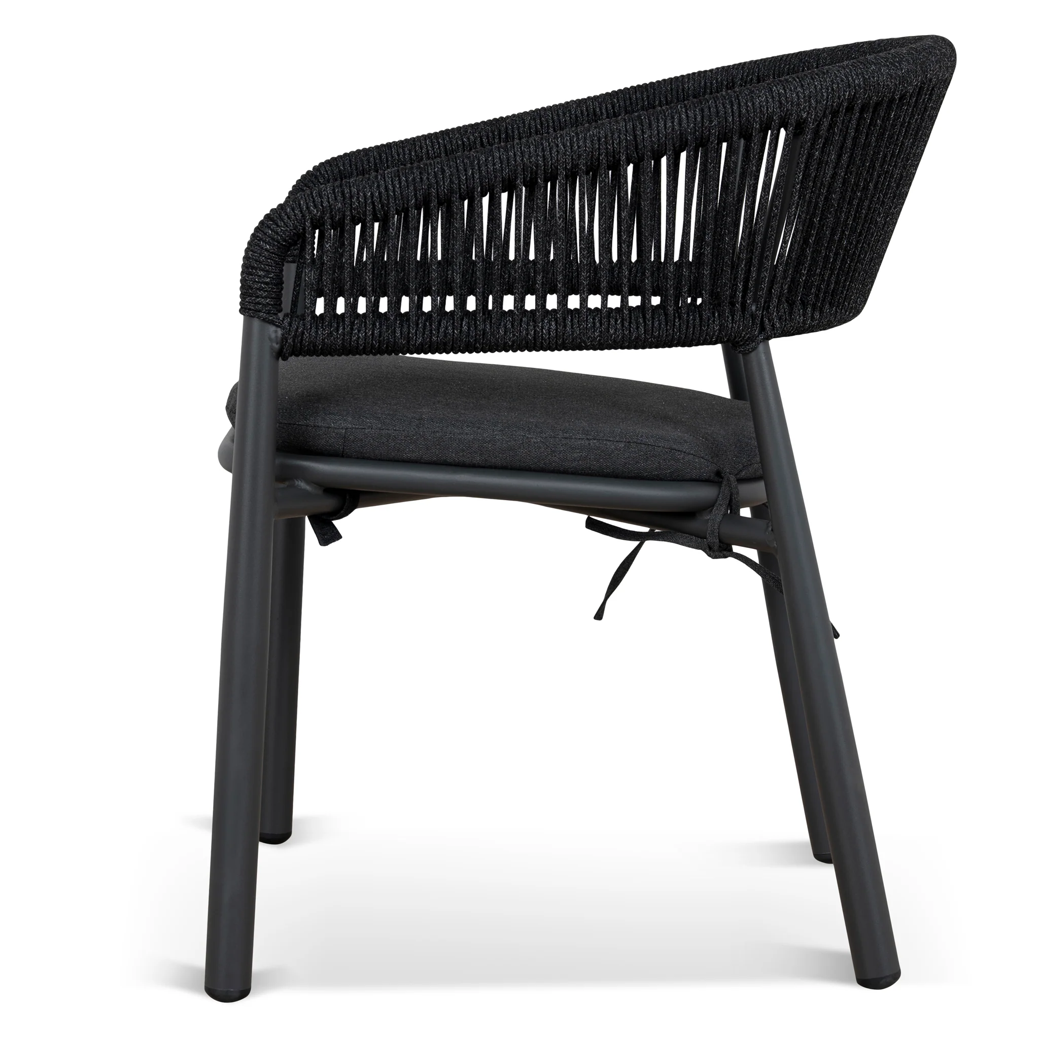 CDC10303-ID Outdoor Dining Chair - Charcoal (Set of 2) - Image 4