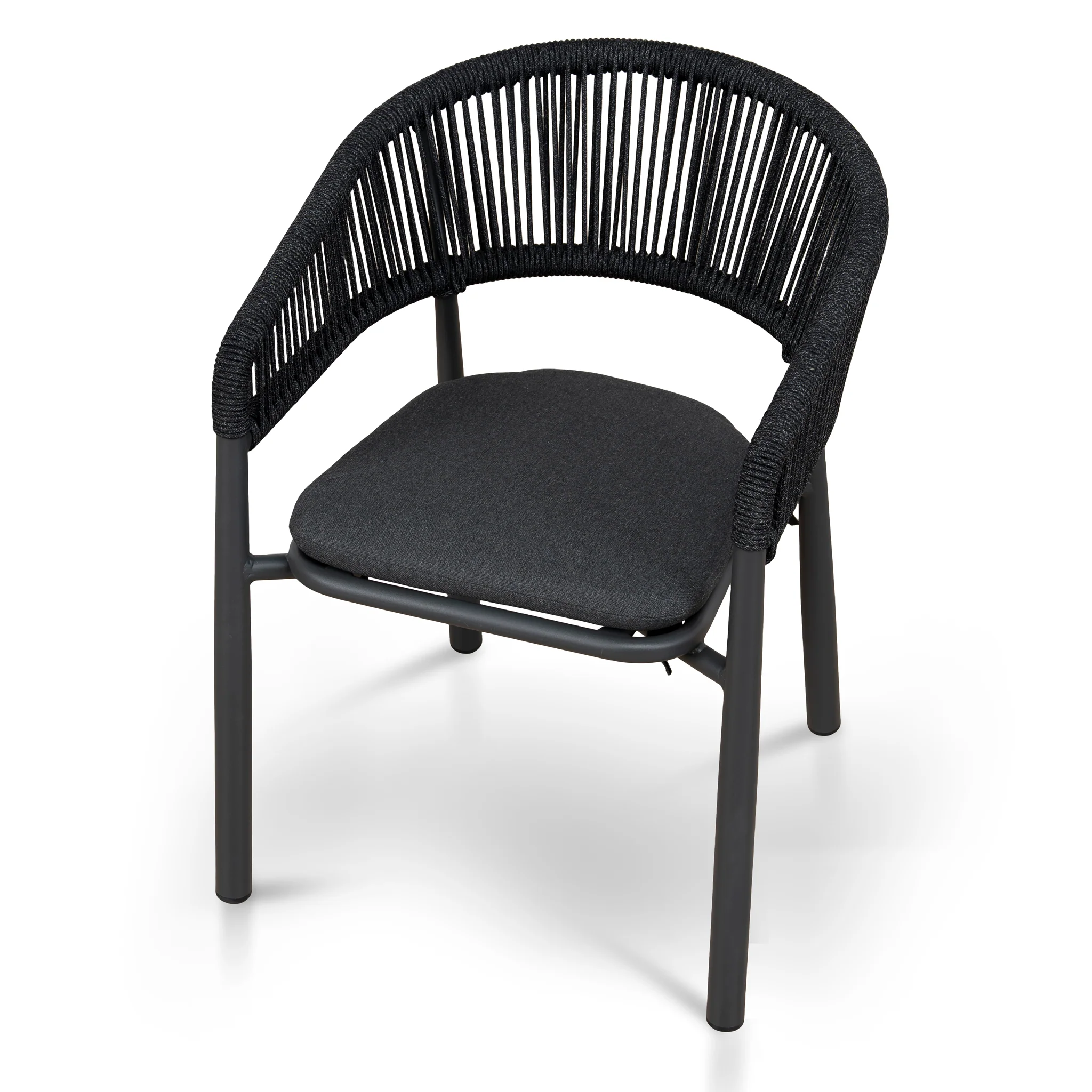 CDC10303-ID Outdoor Dining Chair - Charcoal (Set of 2) - Image 7