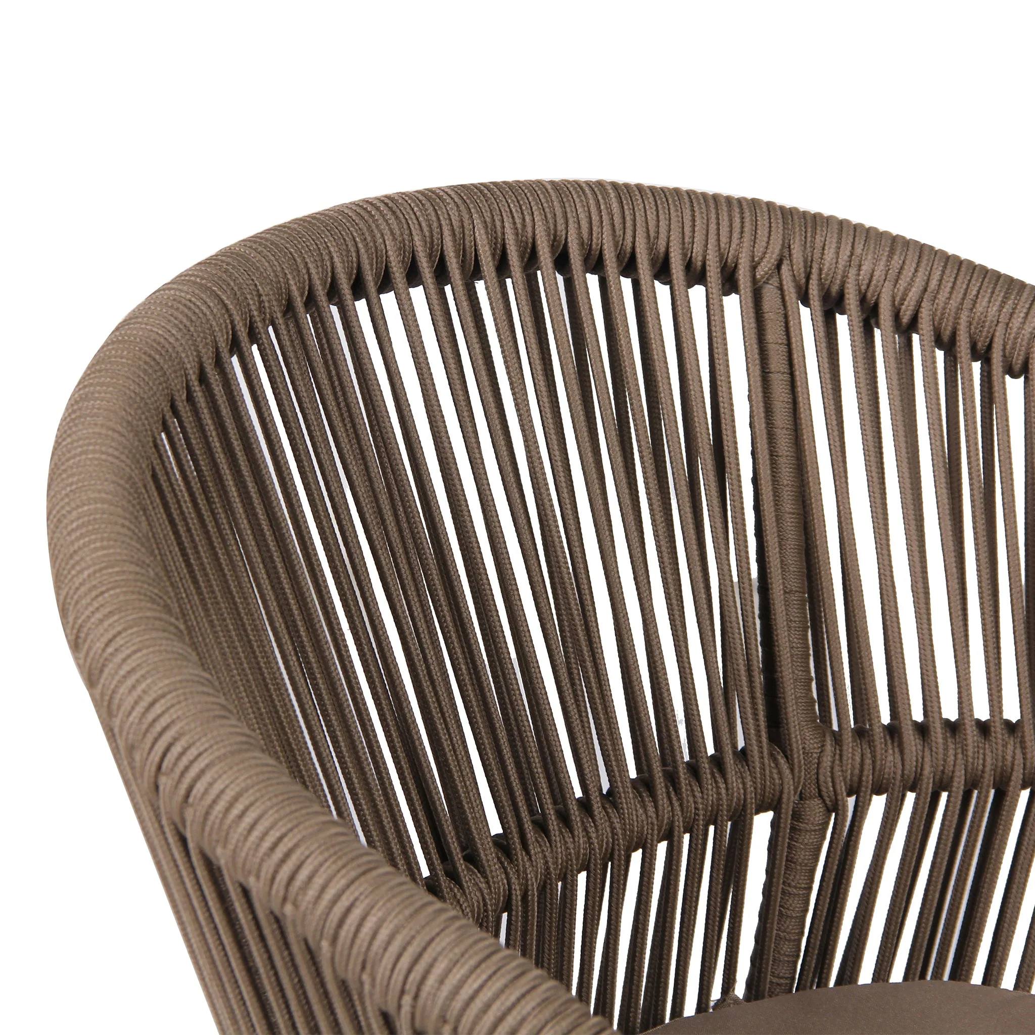 CDC10312-IDx2 Beige Outdoor Dining Chair - Brown (Set of 2) - Image 9