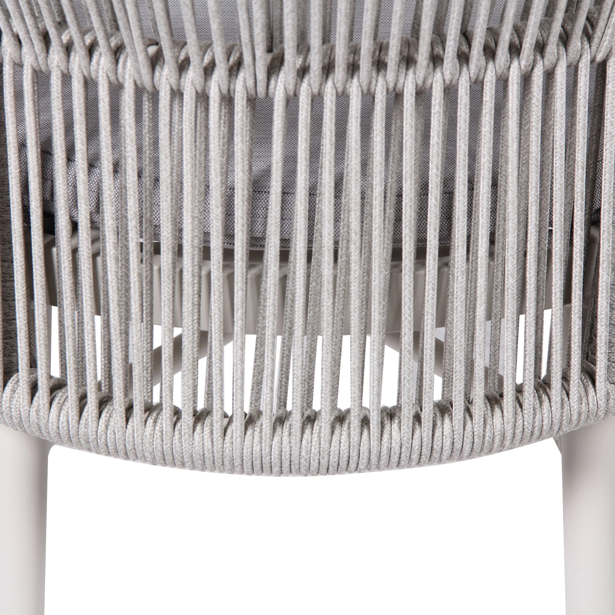 CDC10313-ID Sand White Outdoor Dining Chair - Light Grey (Set of 2) - Image 10