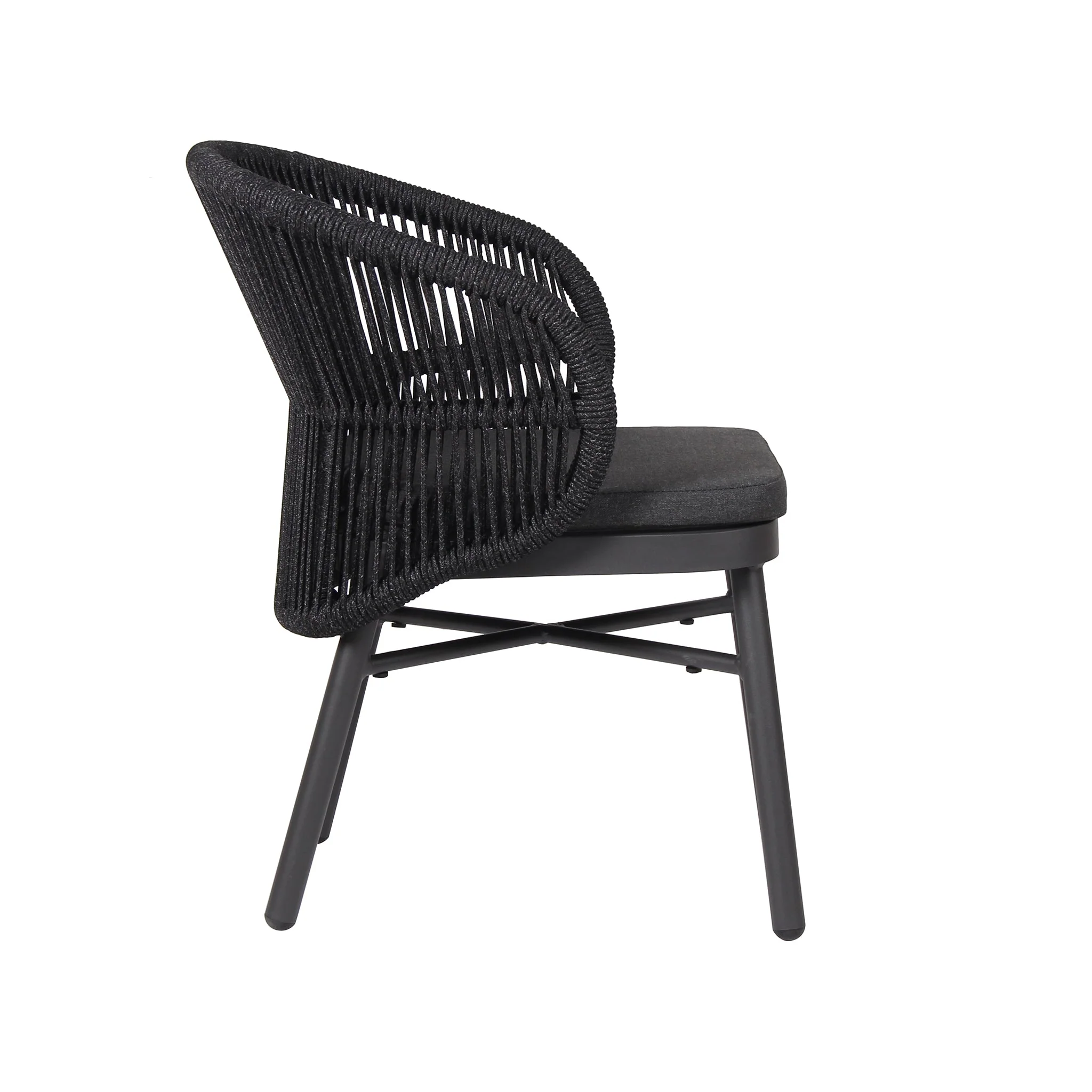 CDC10314-ID Outdoor Dining Chair - Charcoal (Set of 2) - Image 5