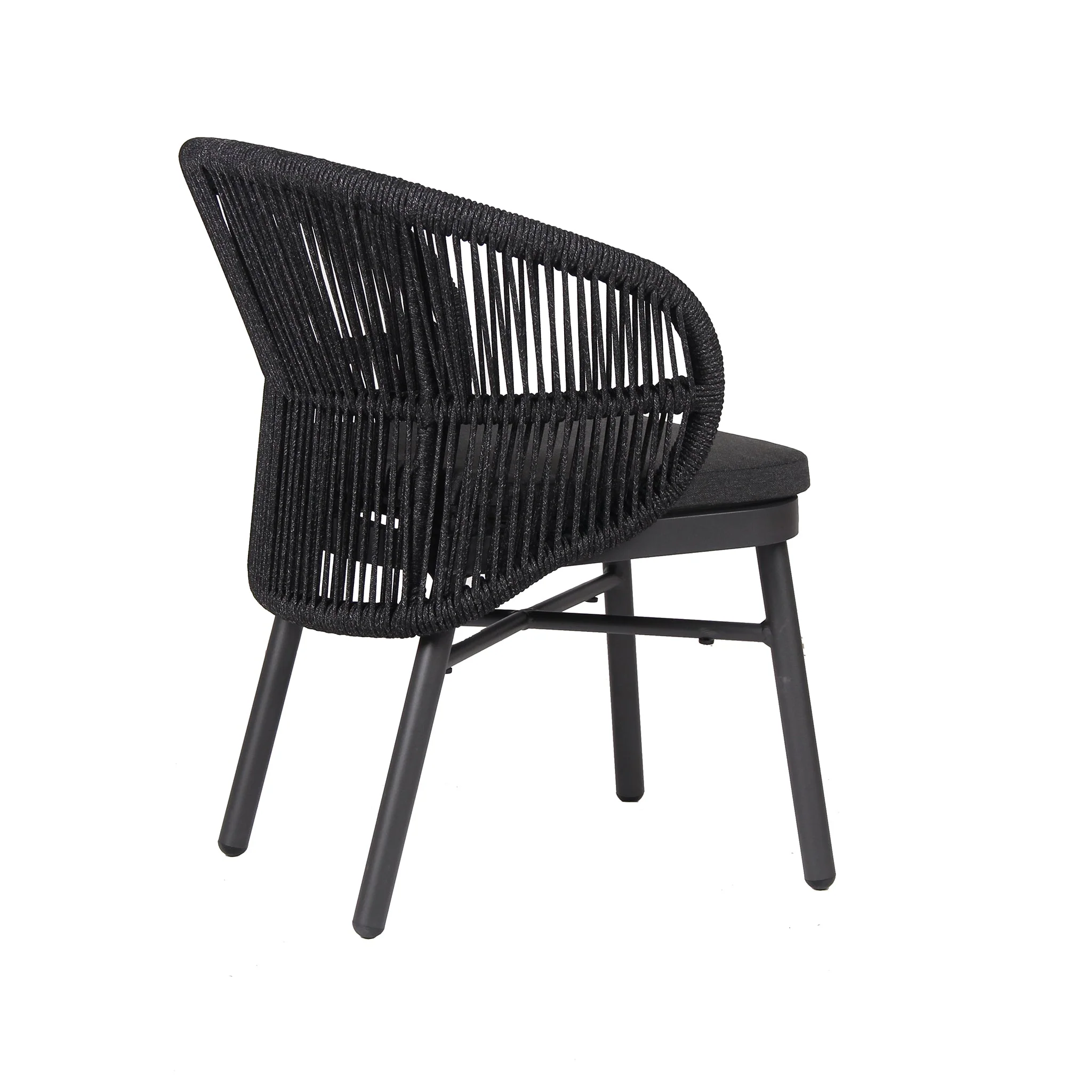 CDC10314-ID Outdoor Dining Chair - Charcoal (Set of 2) - Image 6