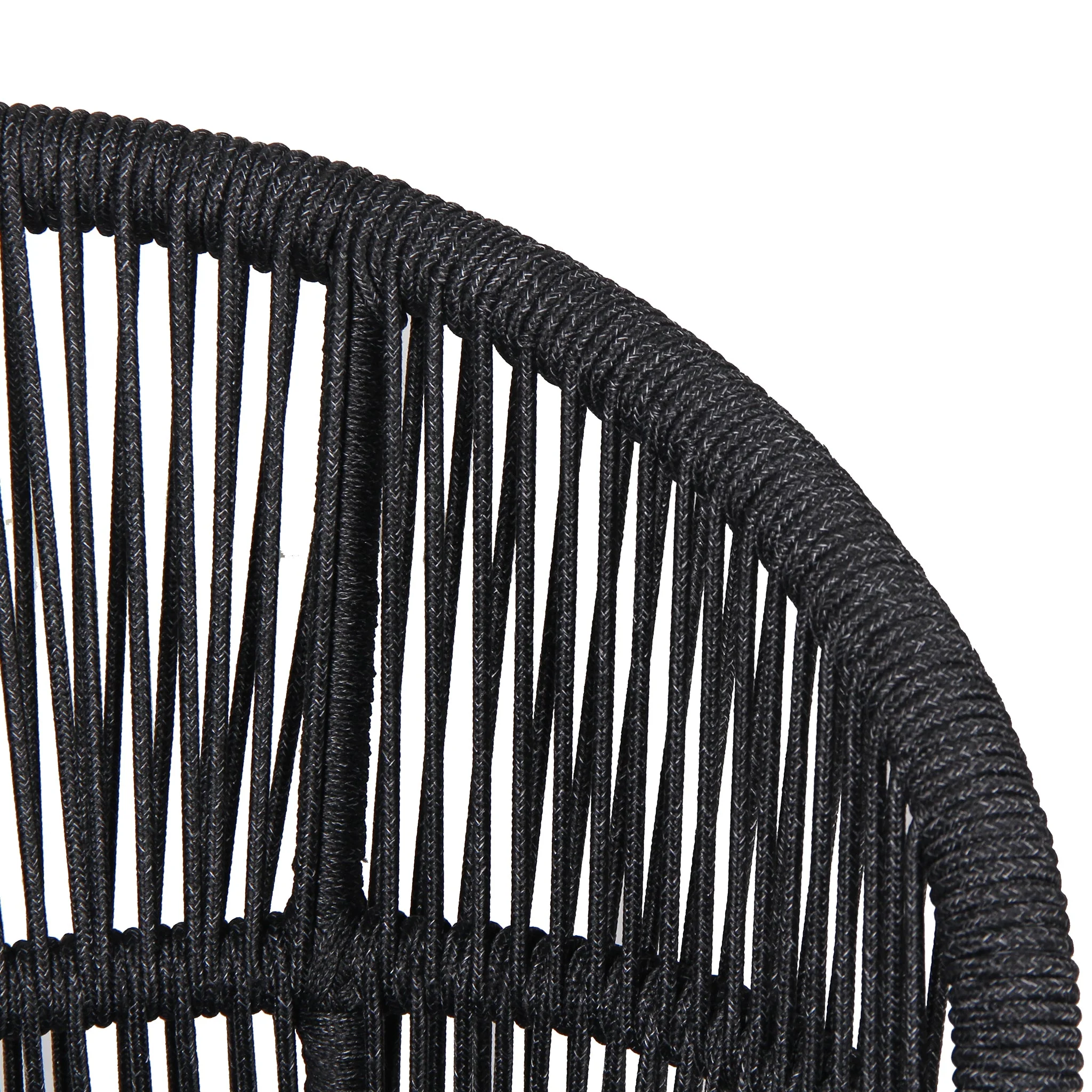 CDC10314-ID Outdoor Dining Chair - Charcoal (Set of 2) - Image 8