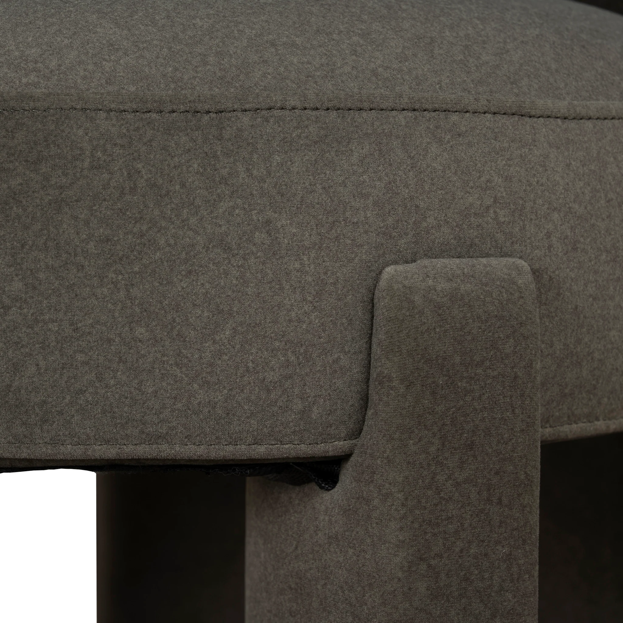 CDC10349-FH Fabric Dining Chair - Dark Moss Green - Image 10