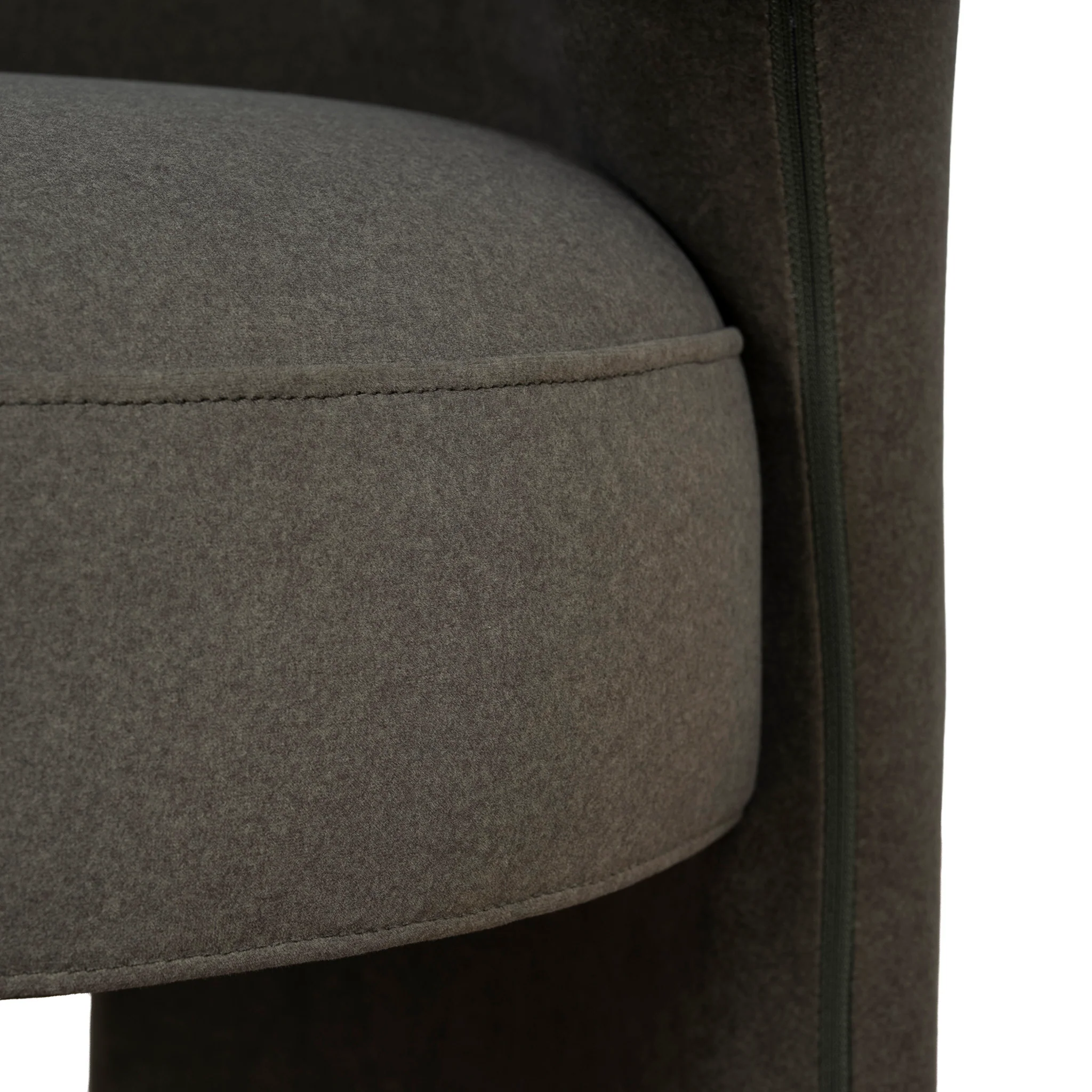 CDC10349-FH Fabric Dining Chair - Dark Moss Green - Image 11