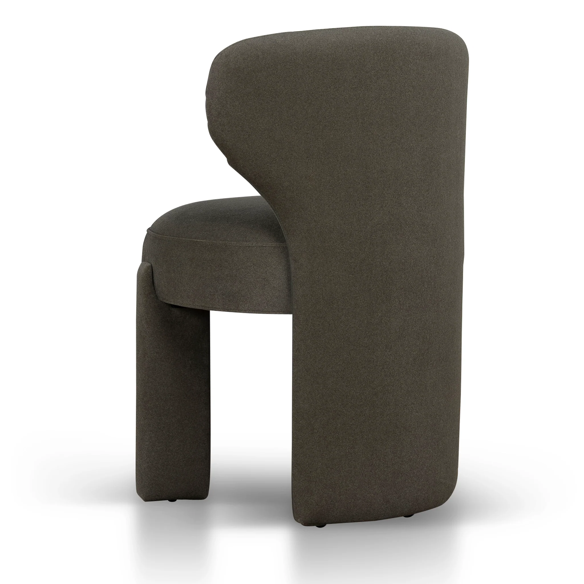 CDC10349-FH Fabric Dining Chair - Dark Moss Green - Image 4