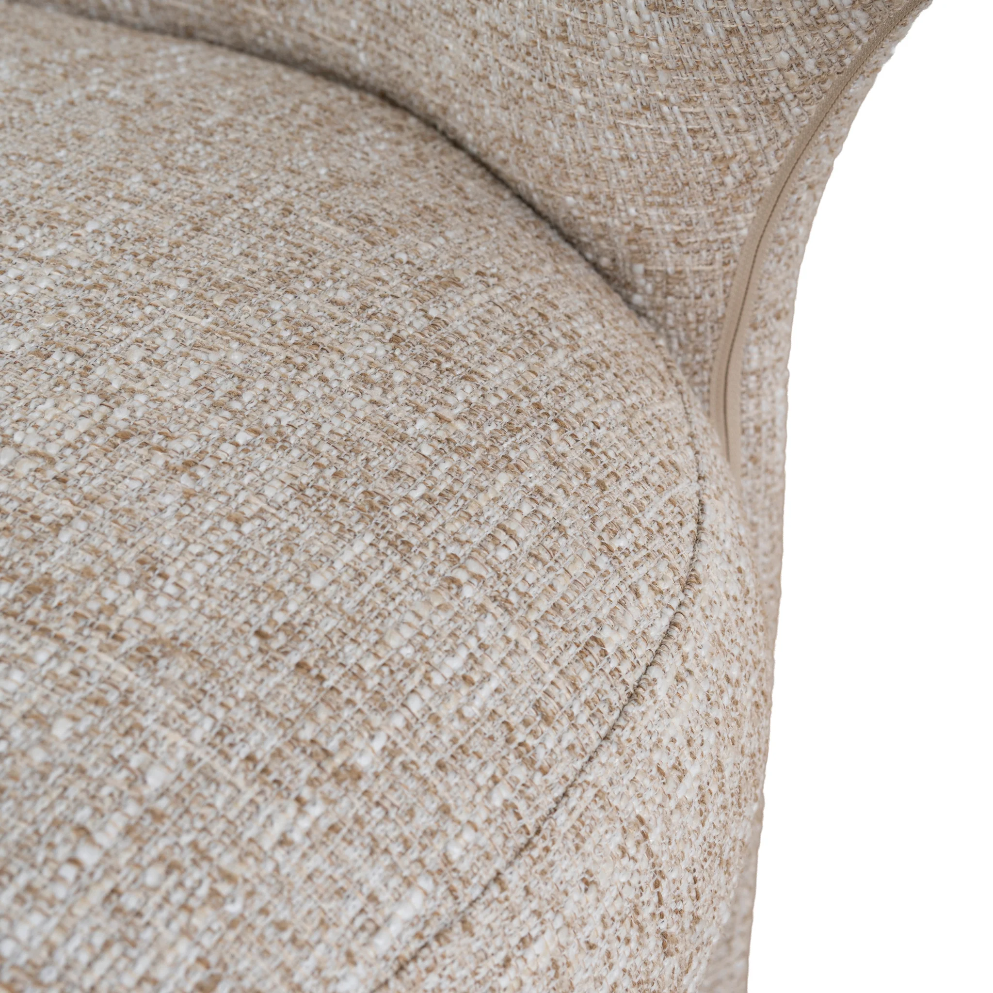 CDC10349-FH Fabric Dining Chair - Pale Beige - Image 10
