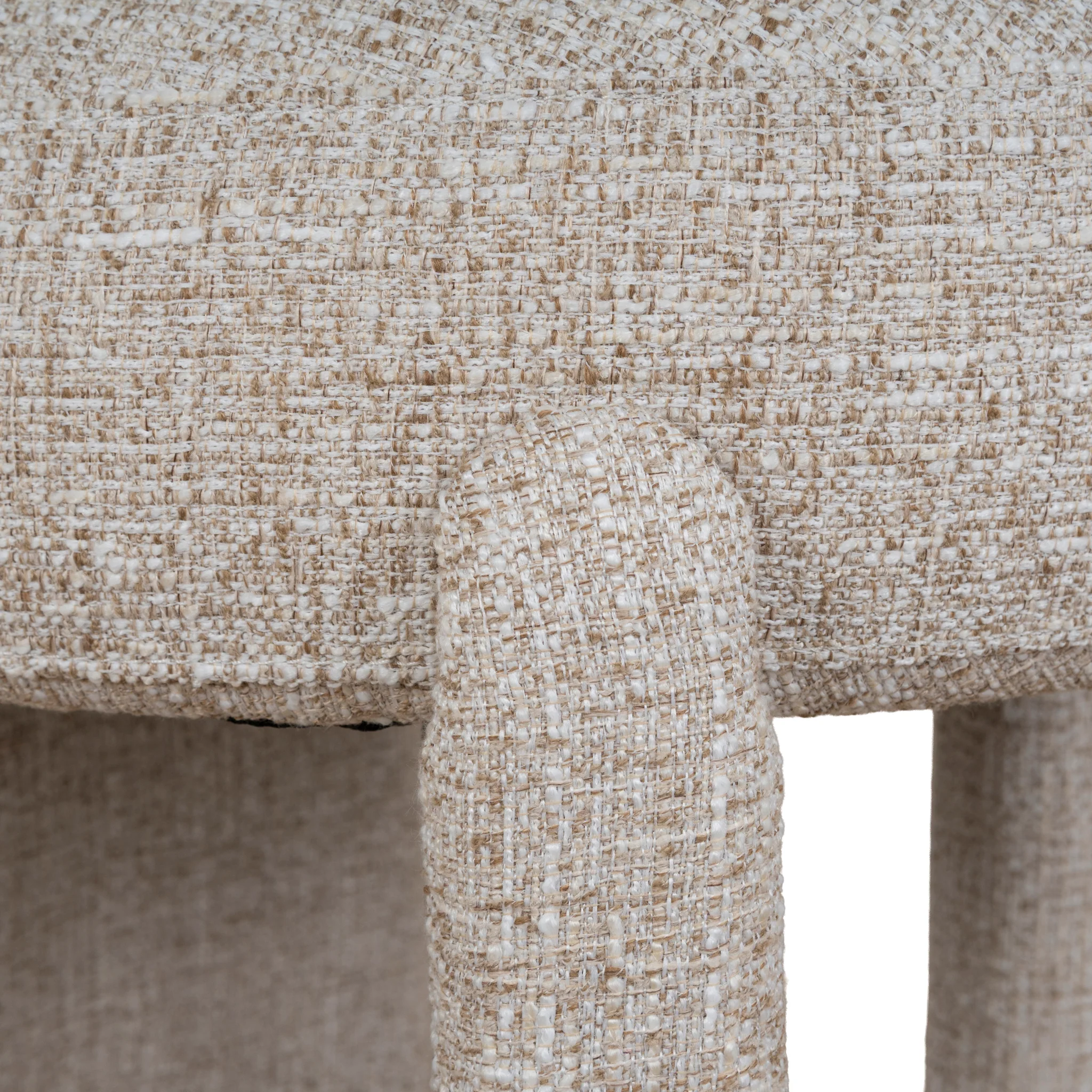CDC10349-FH Fabric Dining Chair - Pale Beige - Image 11