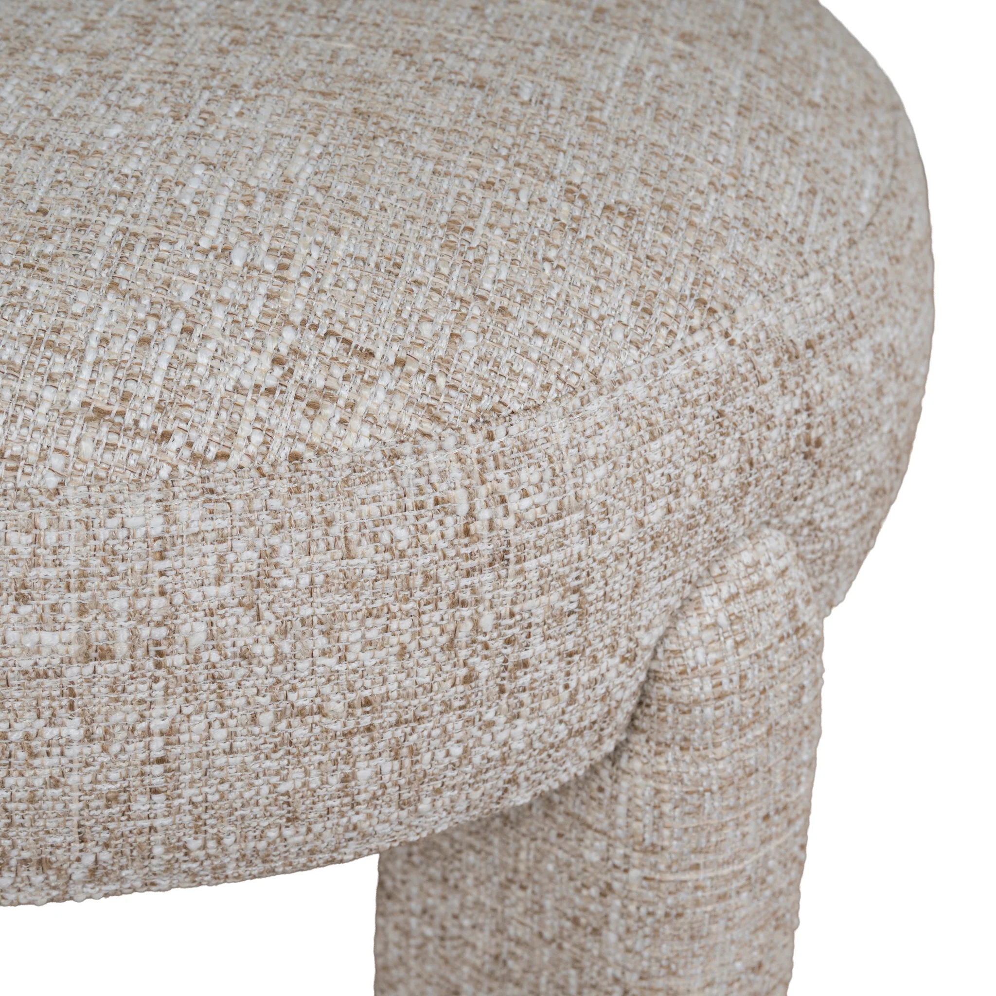CDC10349-FH Fabric Dining Chair - Pale Beige - Image 13