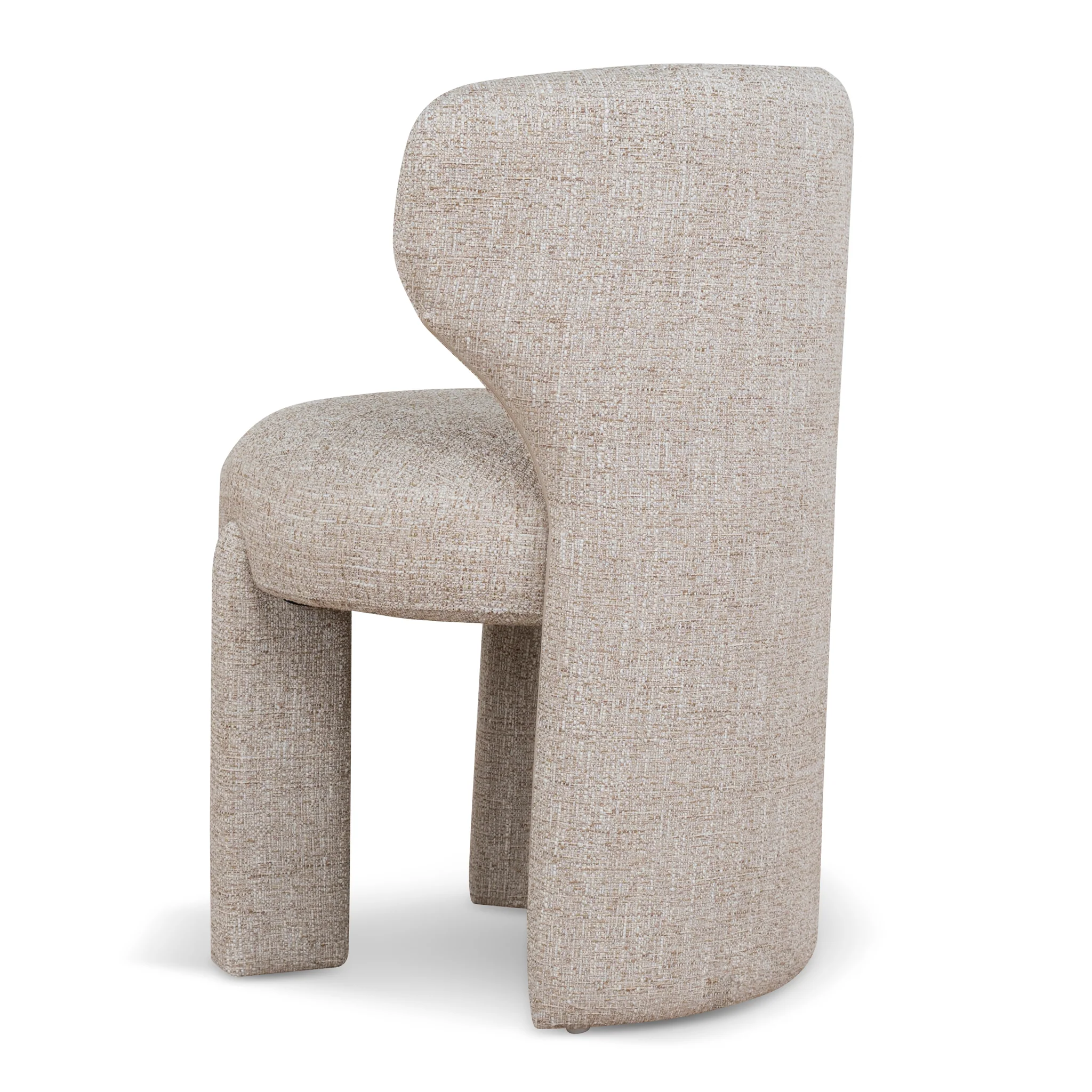 CDC10349-FH Fabric Dining Chair - Pale Beige - Image 4