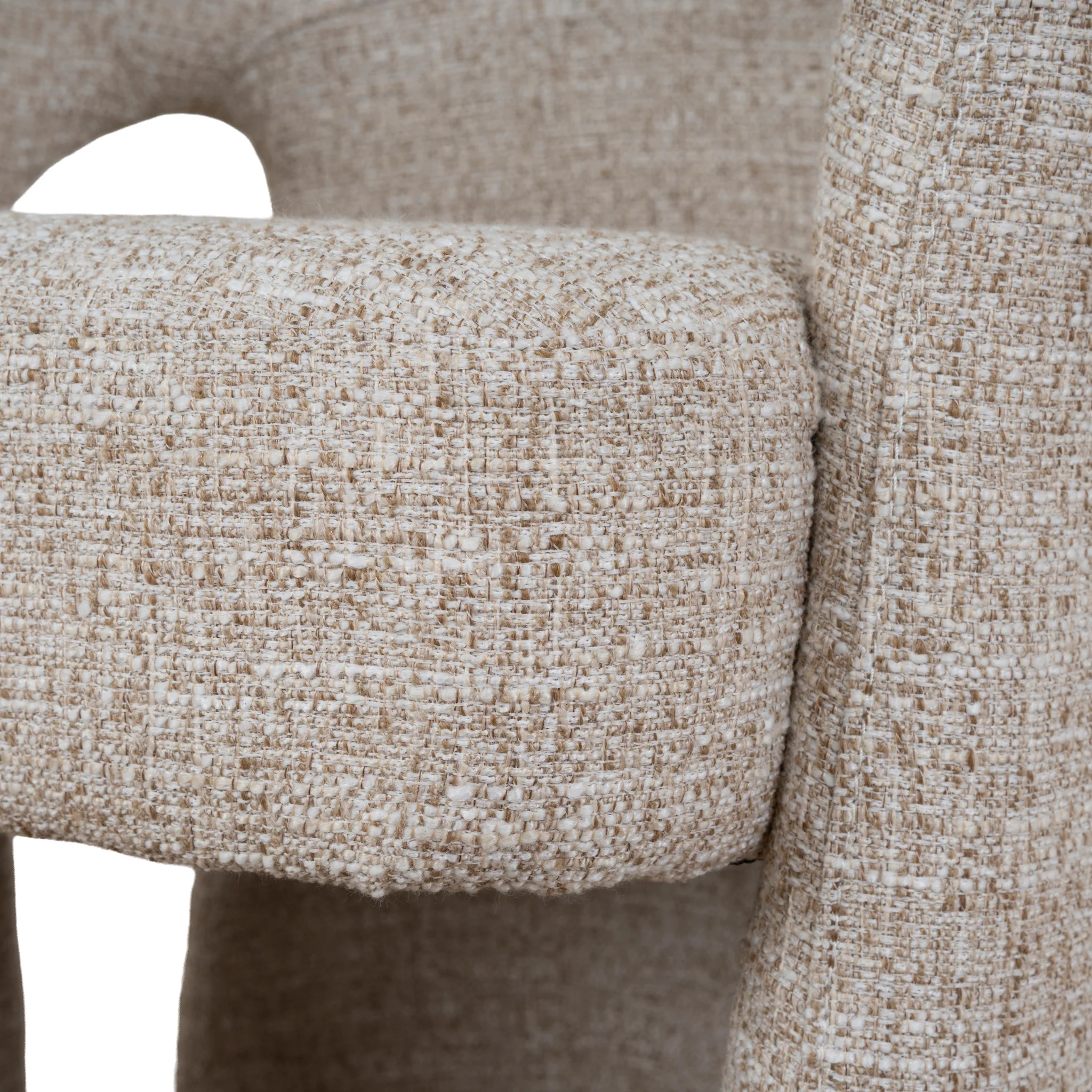 CDC10352-FH Fabric Dining Chair - Pale Beige - Image 10