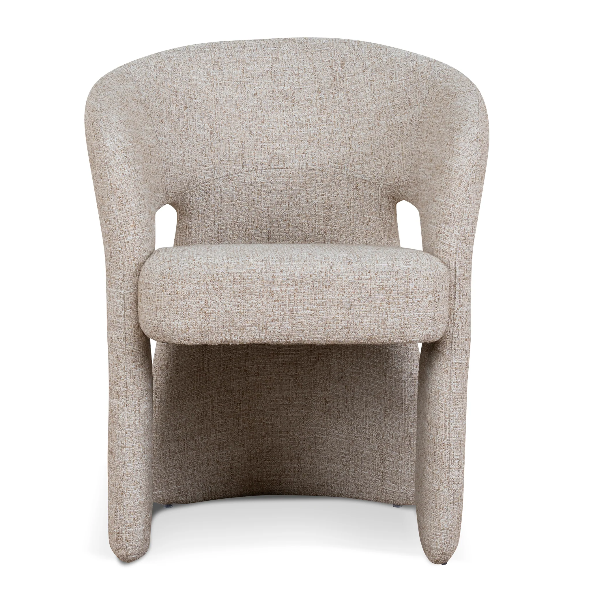 CDC10352-FH Fabric Dining Chair - Pale Beige - Image 2