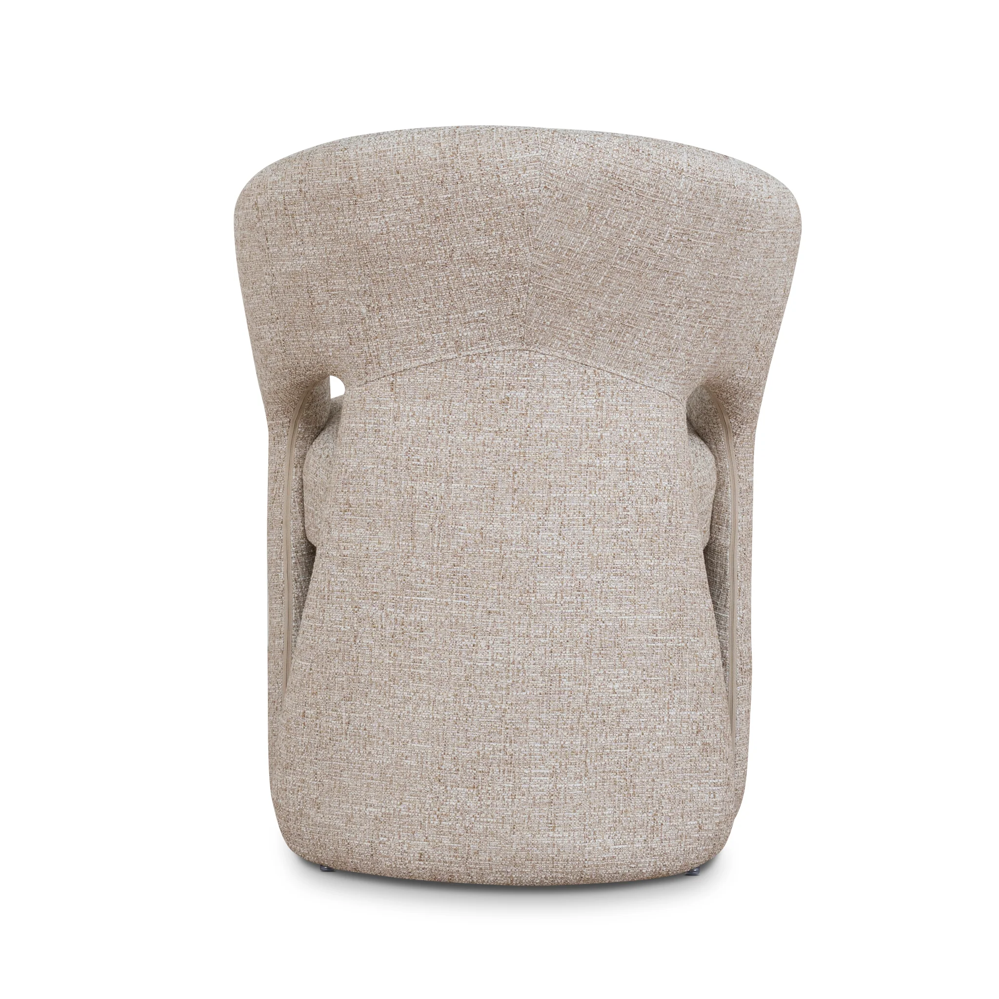 CDC10352-FH Fabric Dining Chair - Pale Beige - Image 5