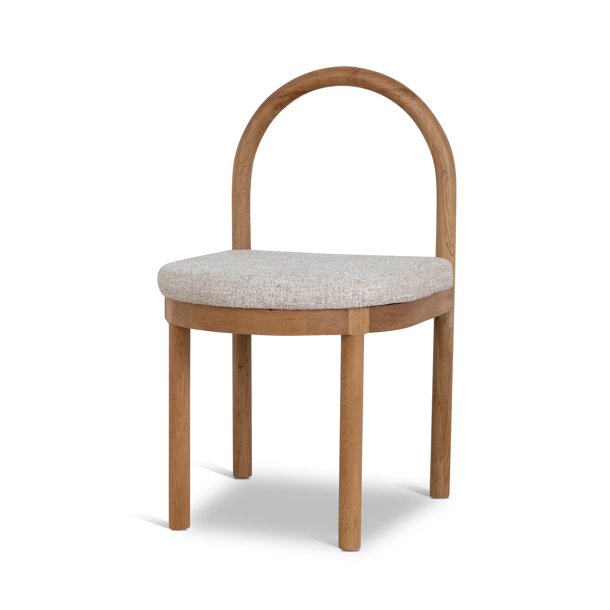 CDC10421-LJ Natural Dining Chair - Pale Beige (Set of 2) - Image 2