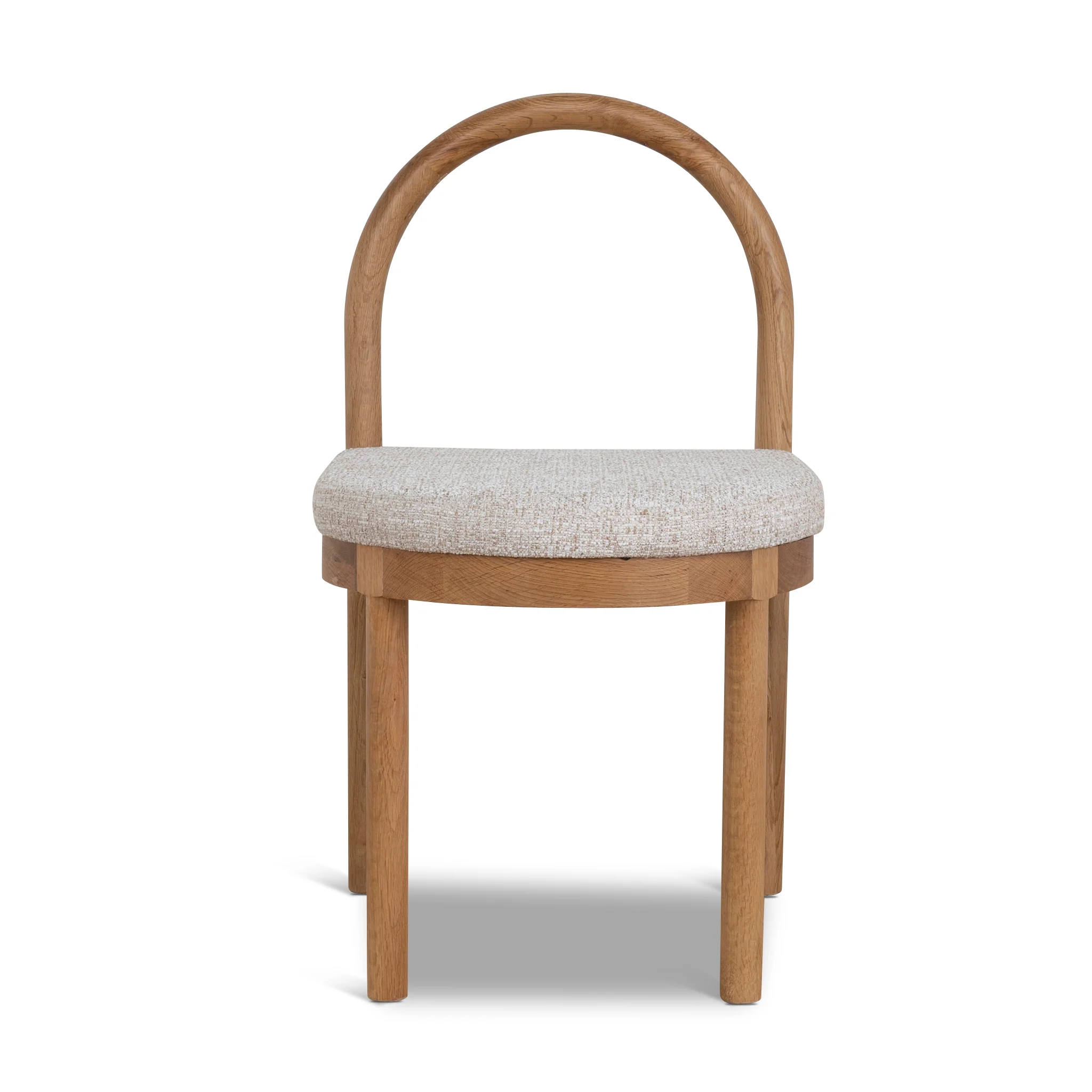 CDC10421-LJ Natural Dining Chair - Pale Beige (Set of 2) - Image 3