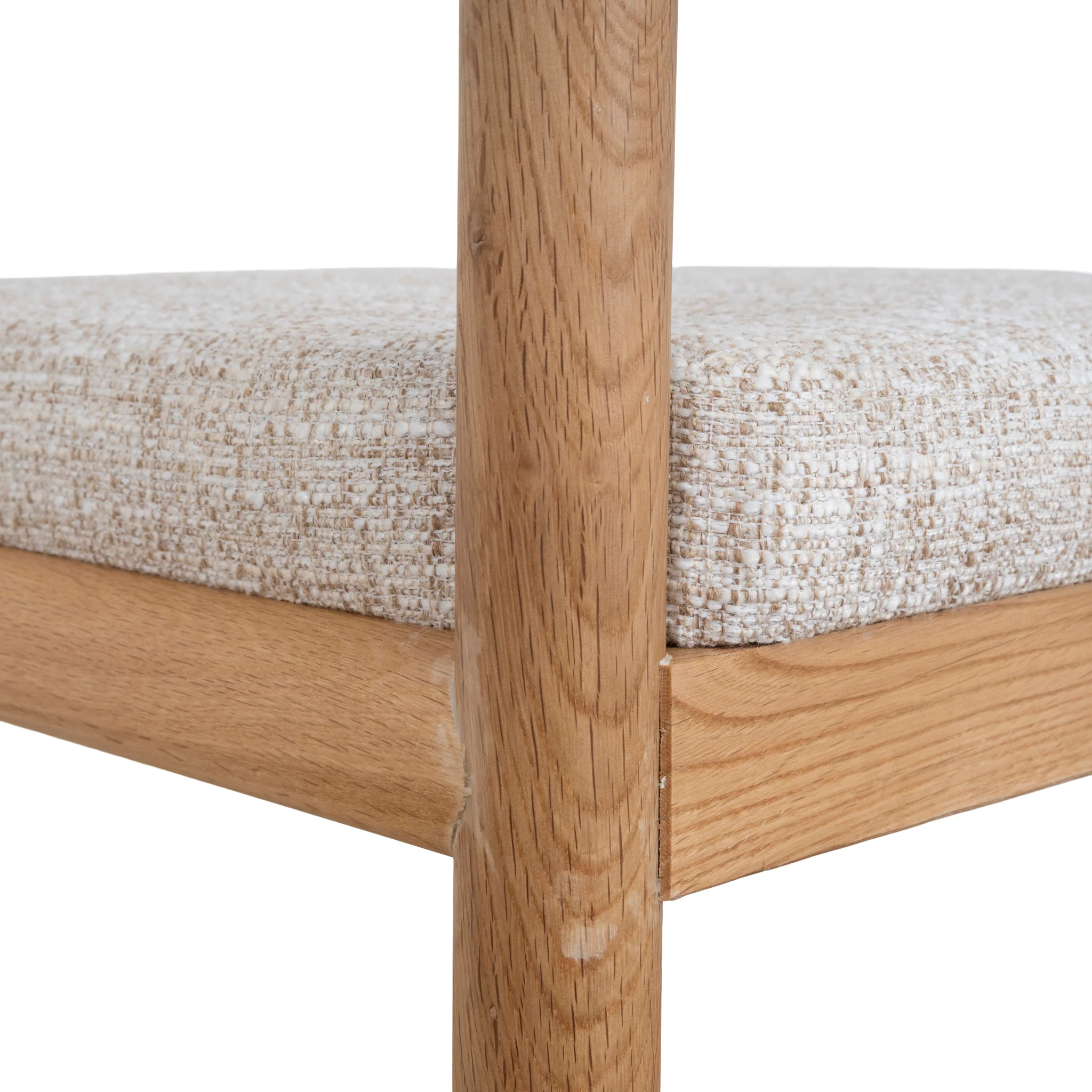 CDC10421-LJ Natural Dining Chair - Pale Beige (Set of 2) - Image 7