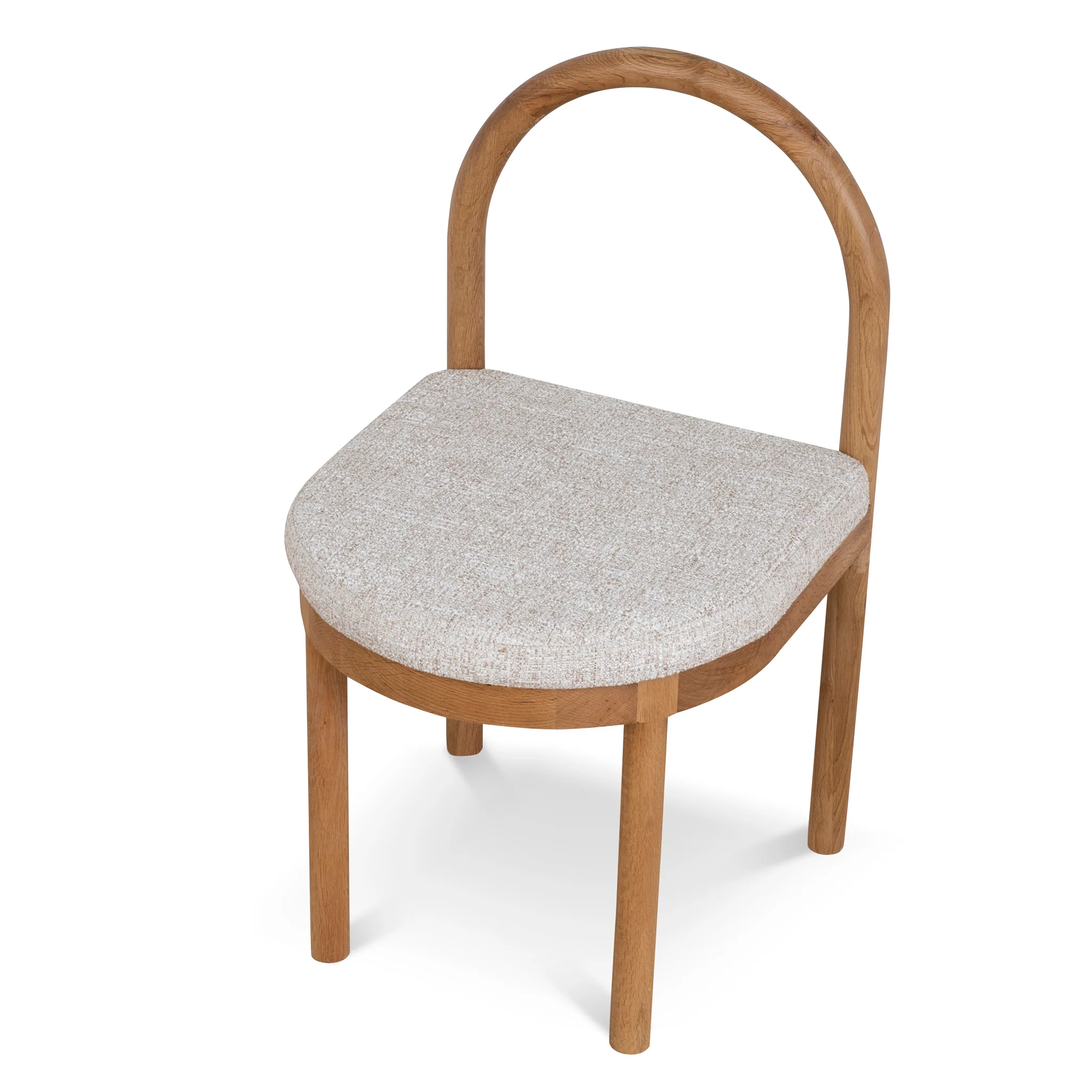 CDC10421-LJ Natural Dining Chair - Pale Beige (Set of 2) - Image 8