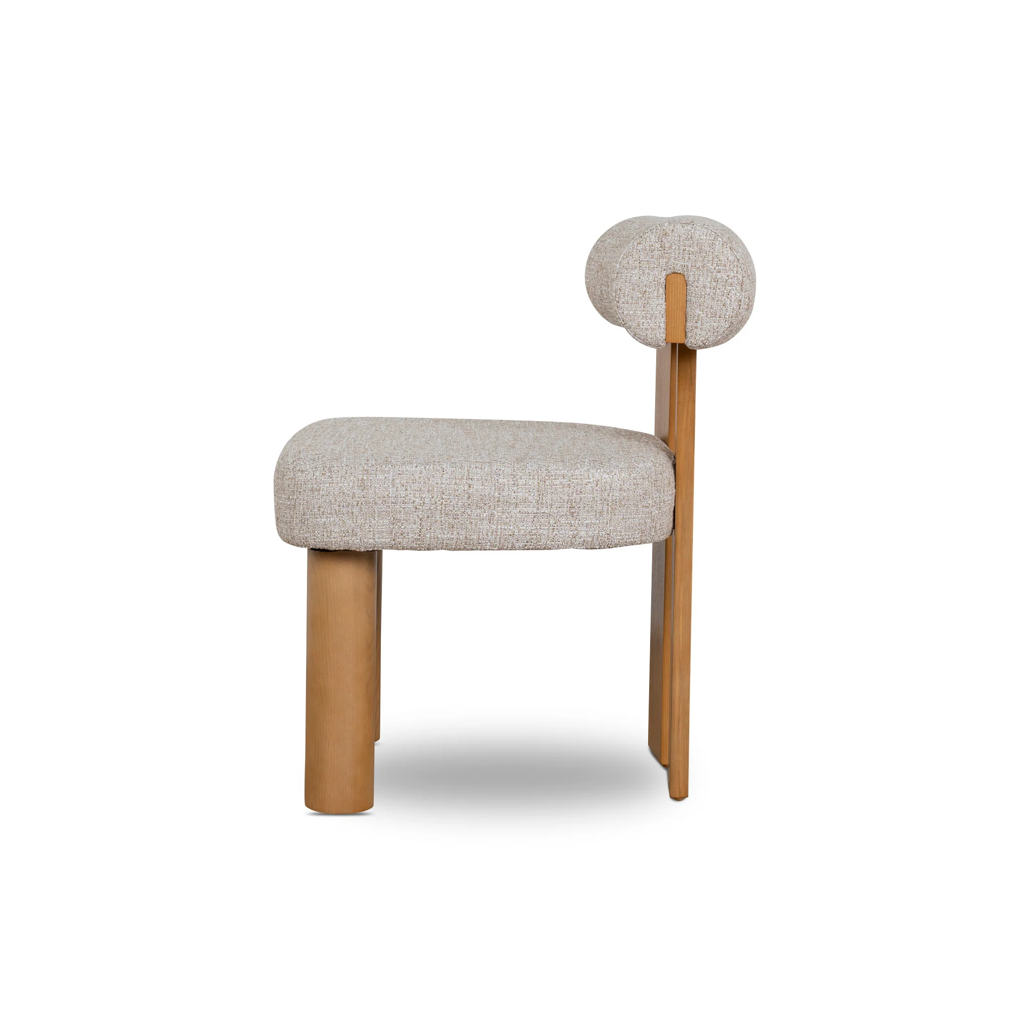 CDC10496-OLS Natural Dining Chair - Pale Beige (Set of 2) - Image 4