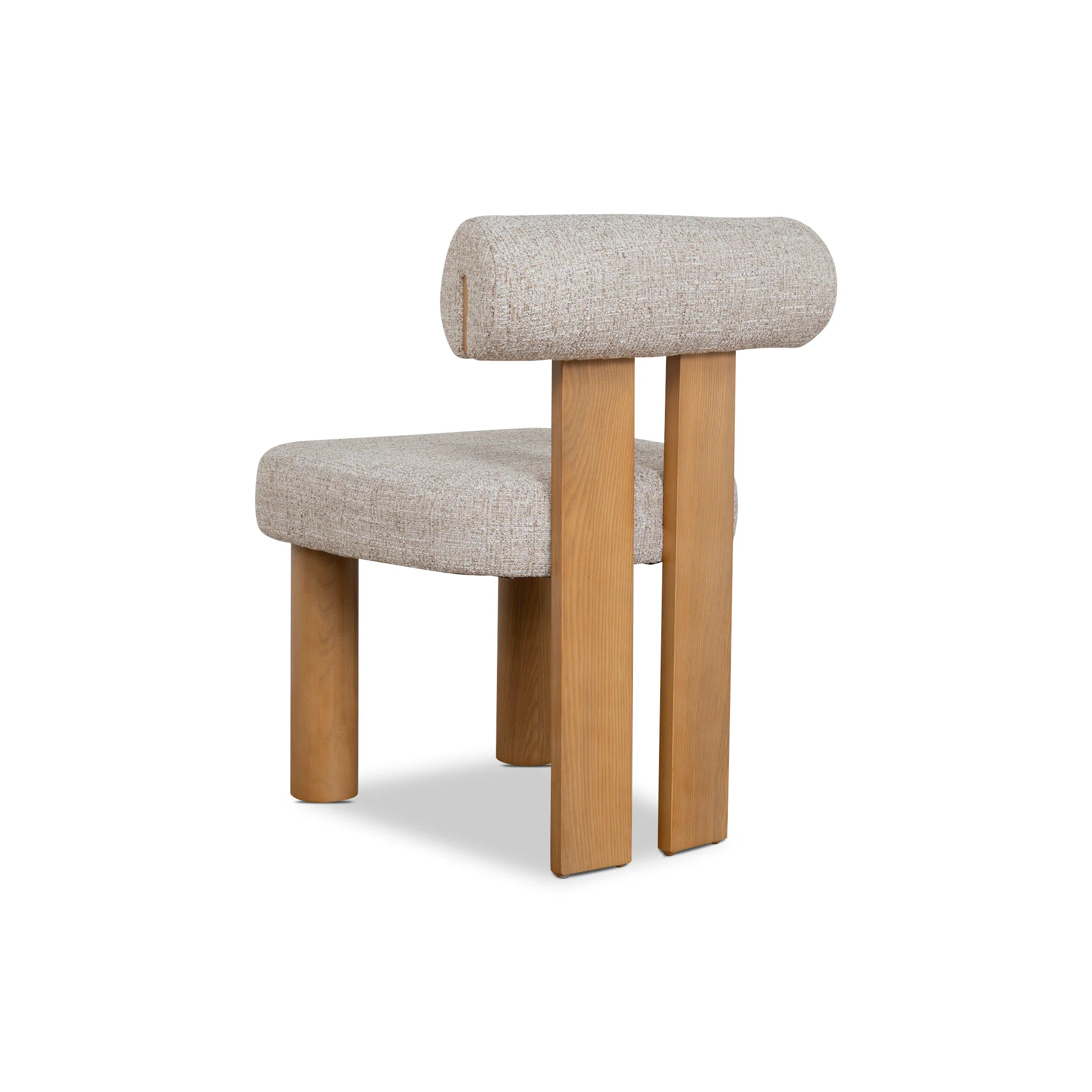 CDC10496-OLS Natural Dining Chair - Pale Beige (Set of 2) - Image 5
