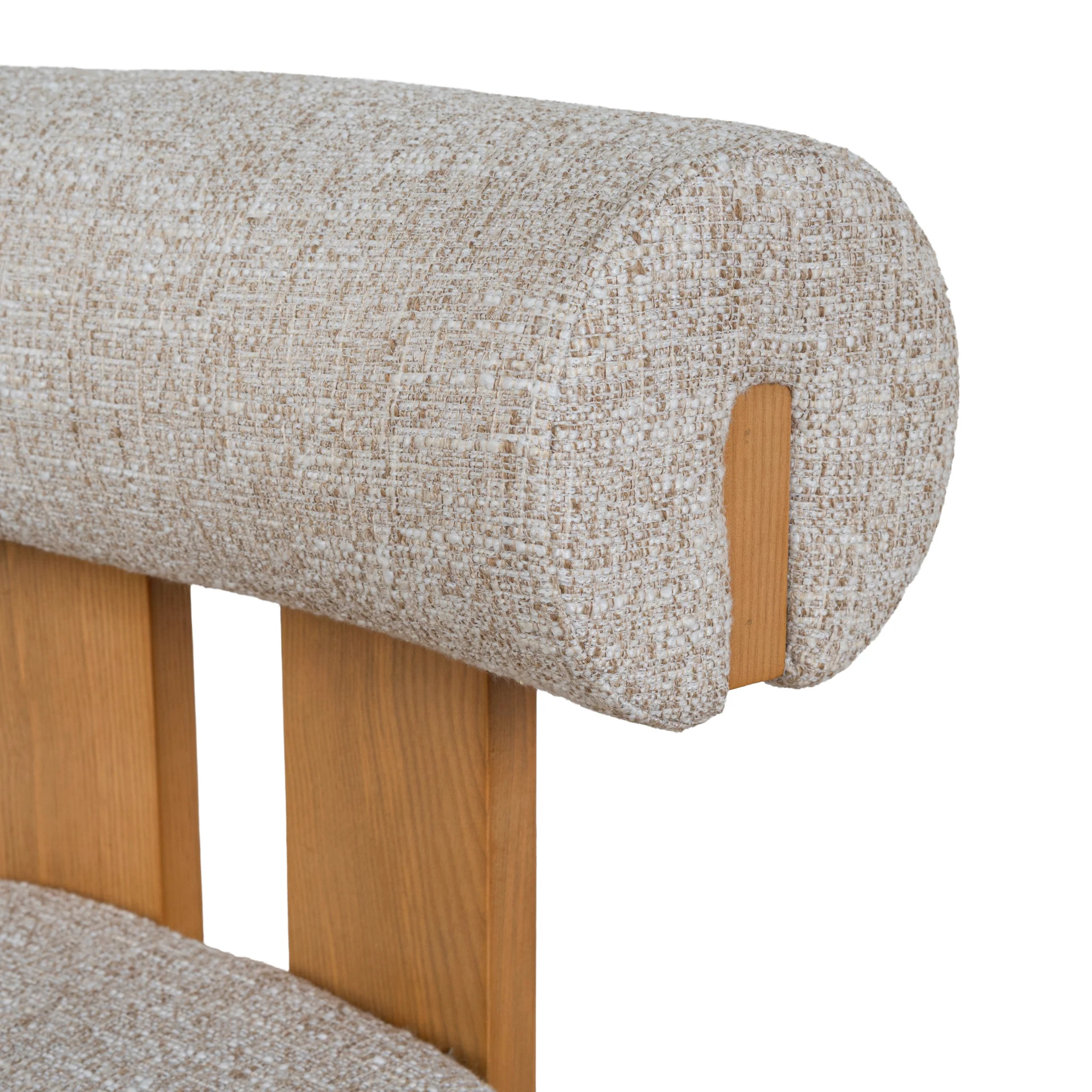 CDC10496-OLS Natural Dining Chair - Pale Beige (Set of 2) - Image 7